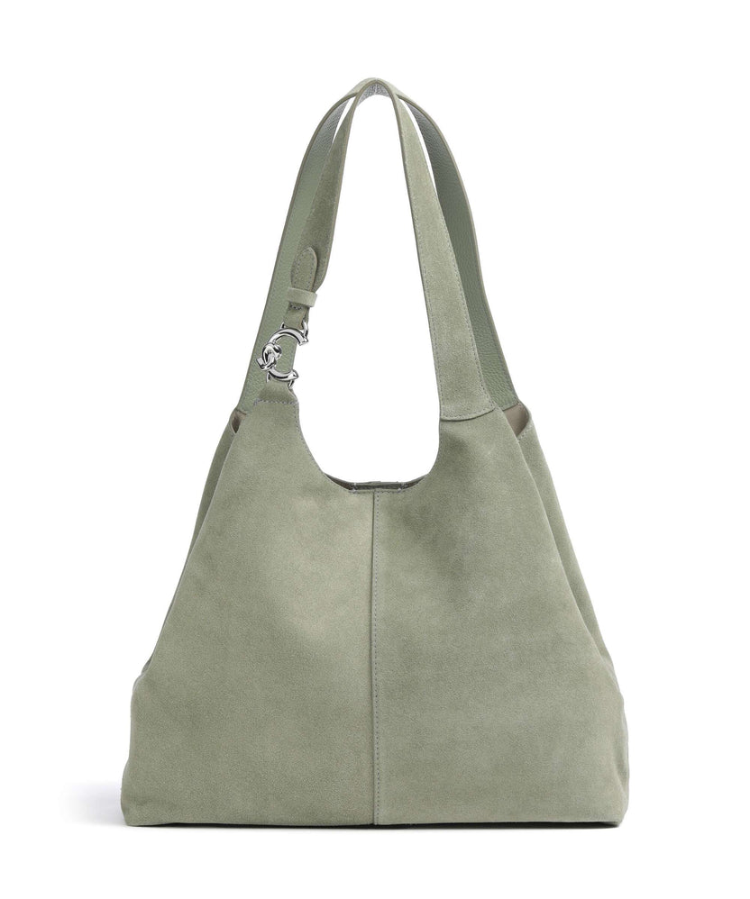 Coccinelle C-Easy Suede Hobo bag greenery
