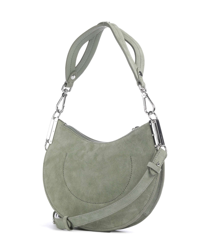 Coccinelle Sunup Suede Shoulder bag greenery