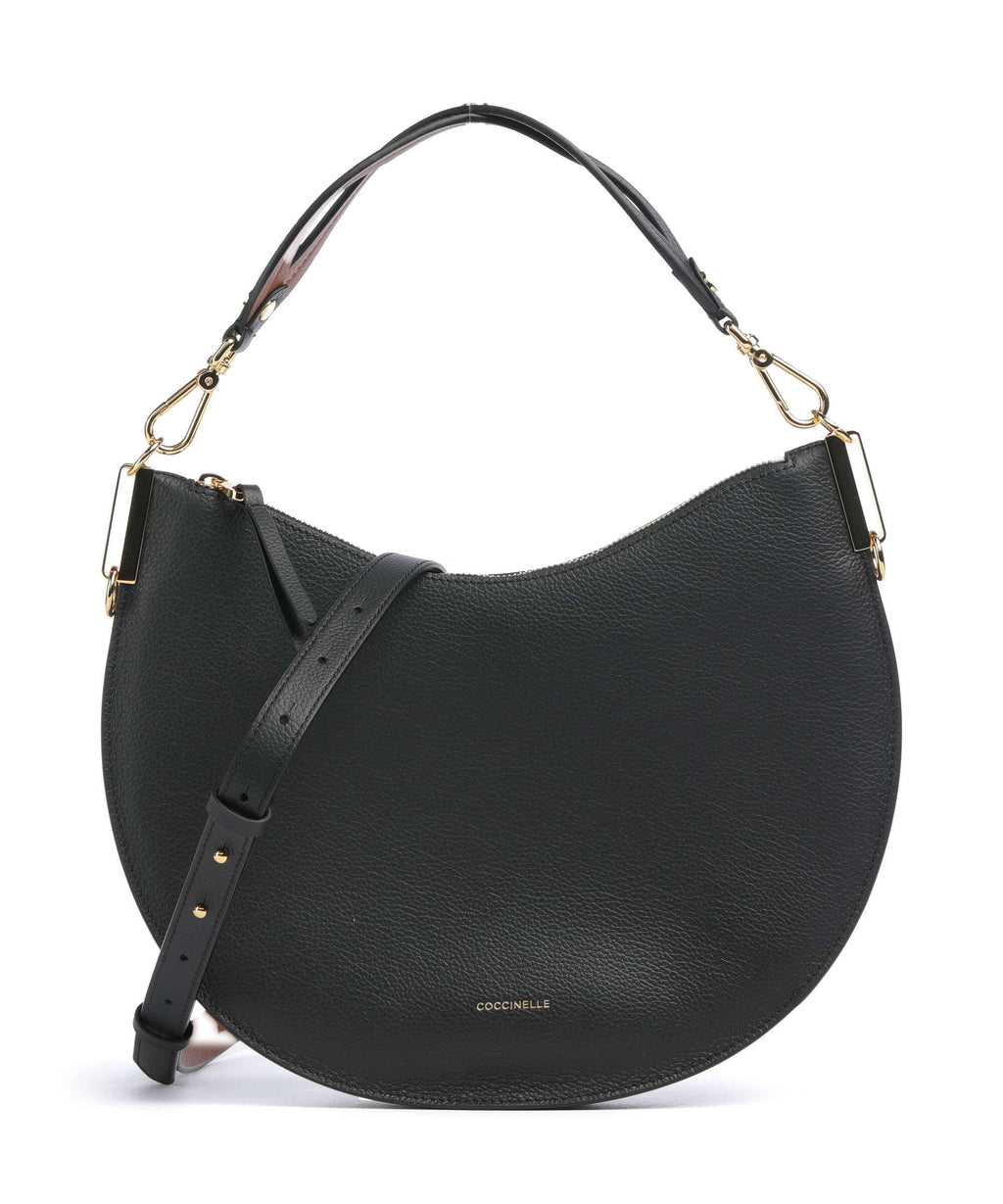 Coccinelle Sunup Hobo bag noir/cognac
