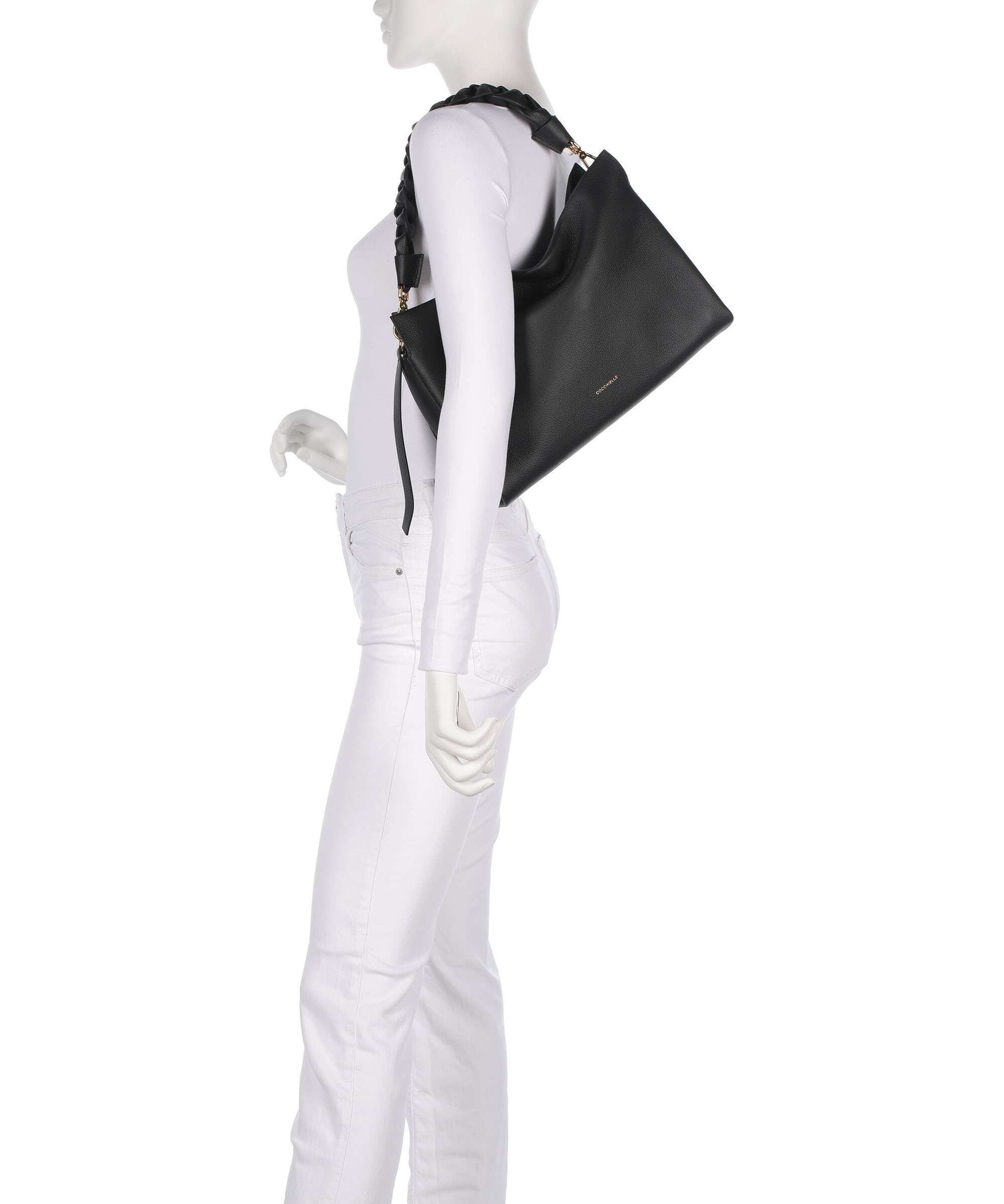 Coccinelle Boheme Grana Double Hobo bag noir/cognac