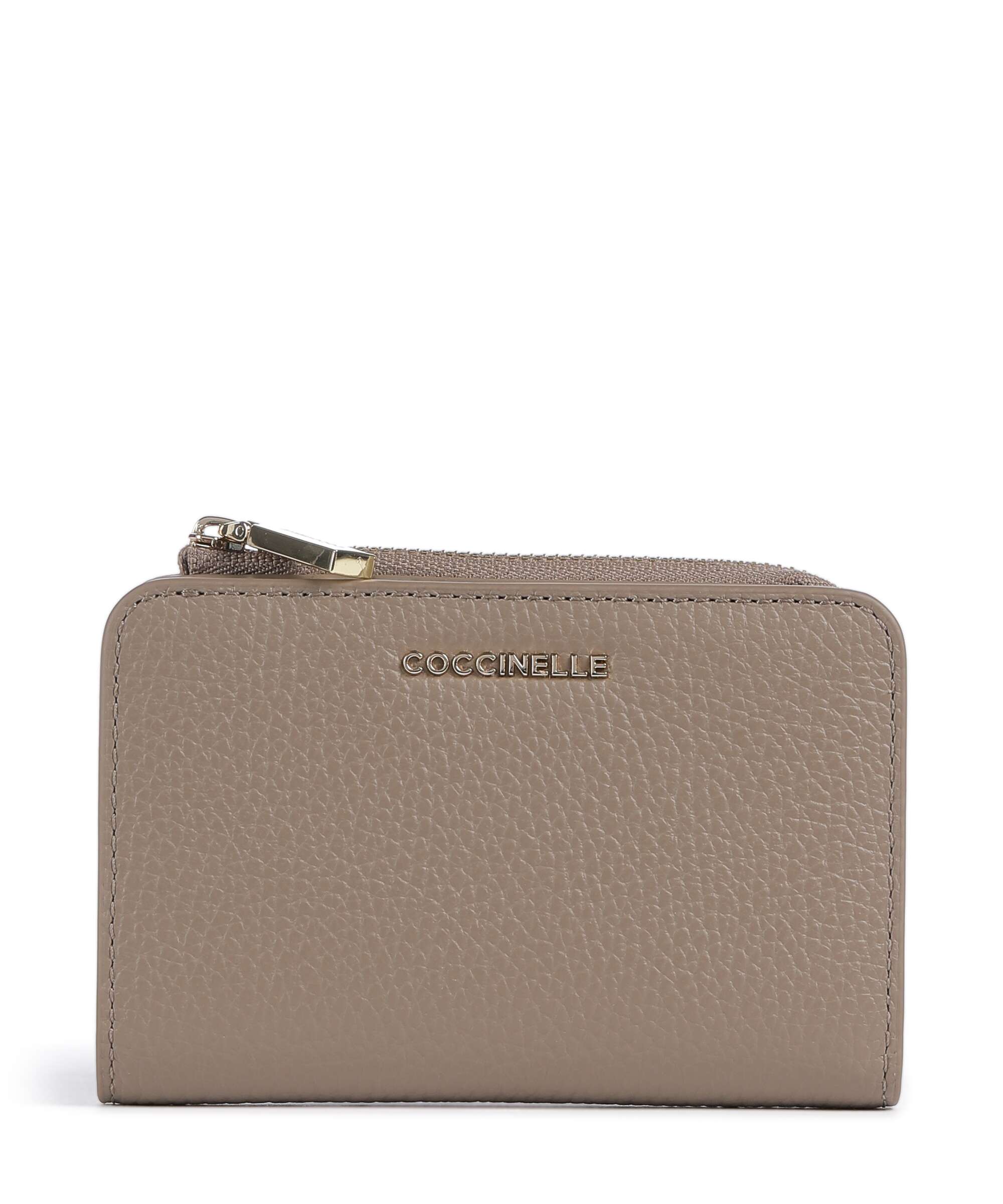Coccinelle Metallic Soft Wallet warm taupe
