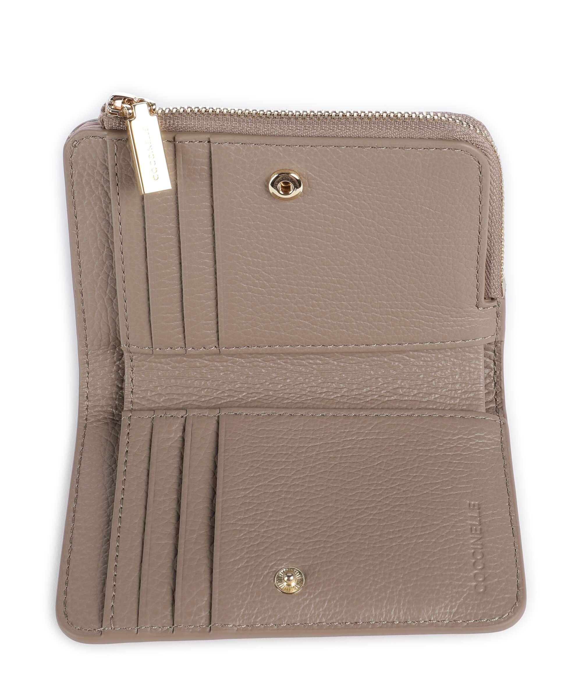Coccinelle Metallic Soft Wallet warm taupe