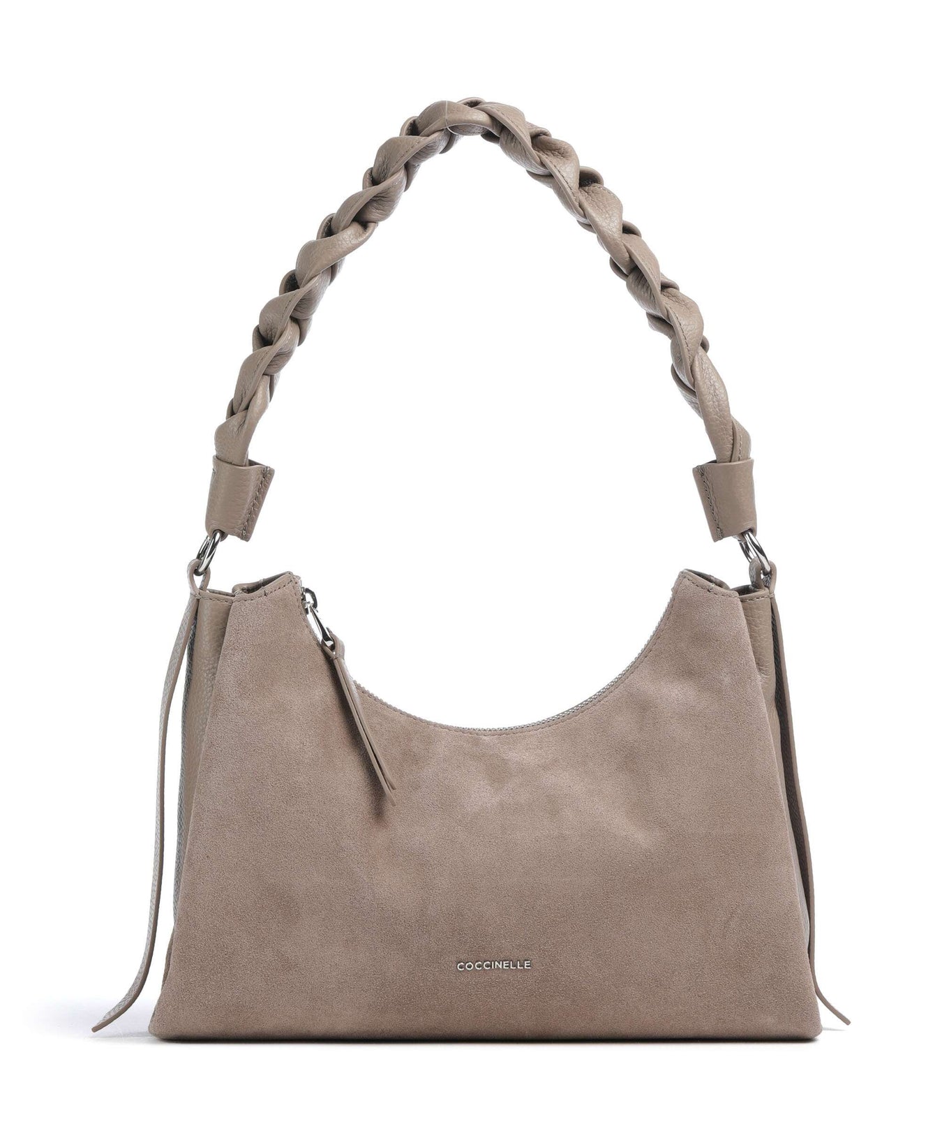 Coccinelle Boheme Suede Shoulder bag warm taupe