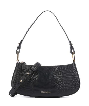 Coccinelle Merveille Lizard Torba preko ramena noir