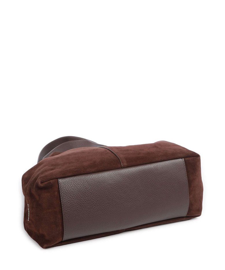 Coccinelle C-Easy Suede Hobo bag brunette