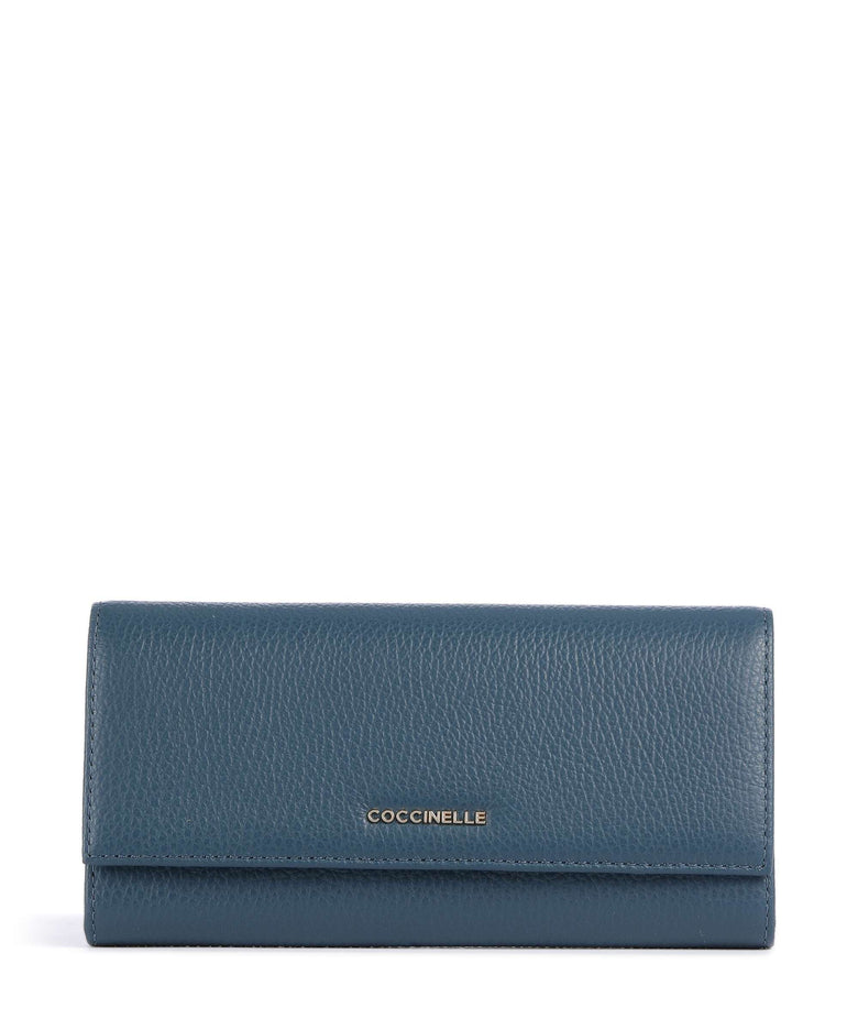 Coccinelle Metallic Soft Wallet deep blue