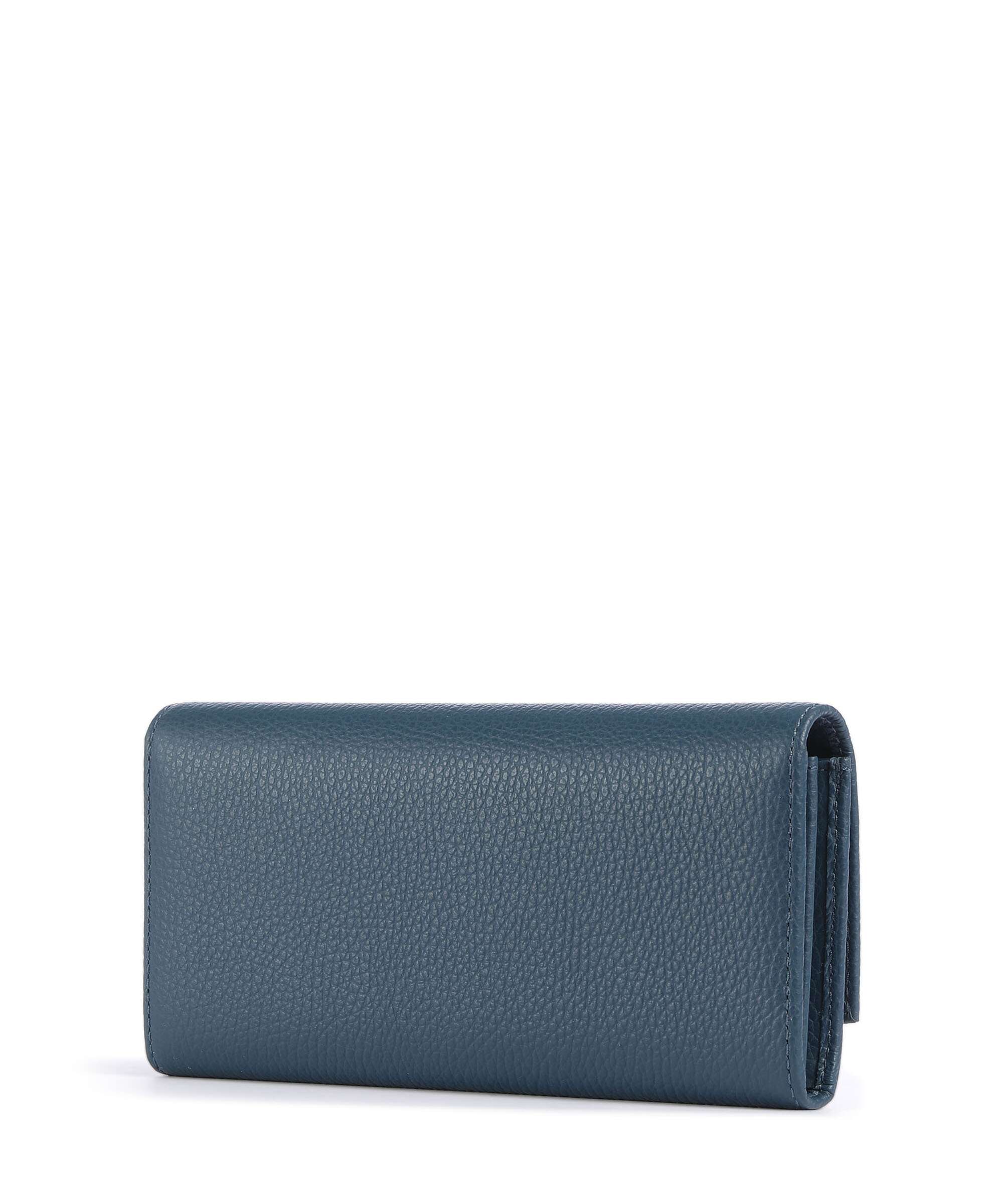 Coccinelle Metallic Soft RFID Wallet deep blue