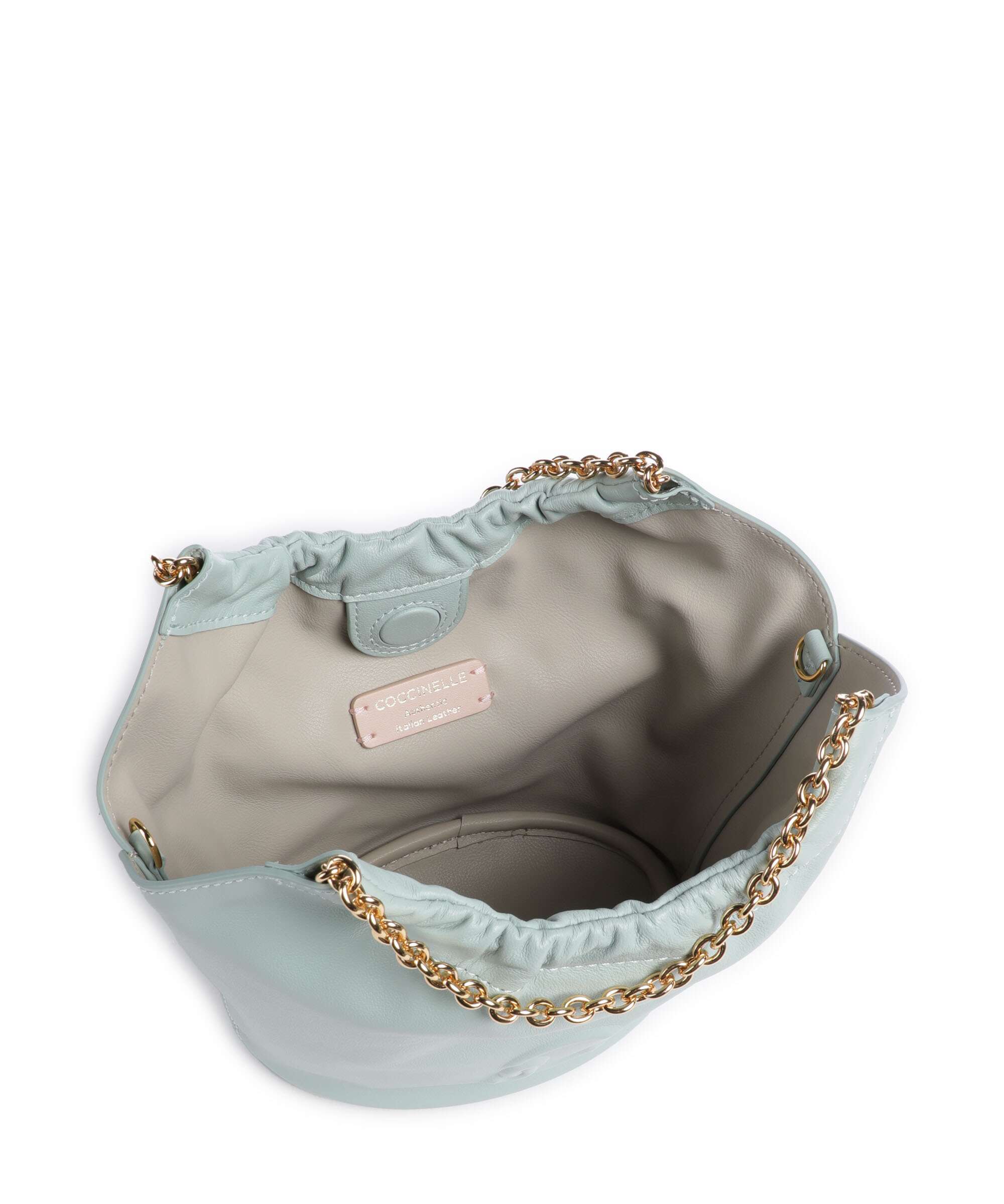 Coccinelle Smash Bucket bag aquamarine