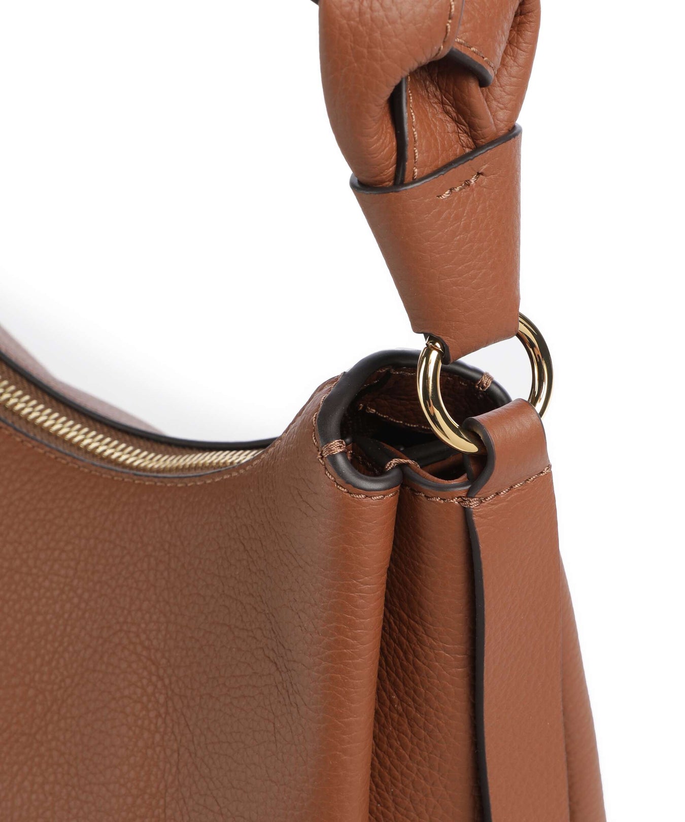 Coccinelle Boheme Grana Double Shoulder bag cognac/noir