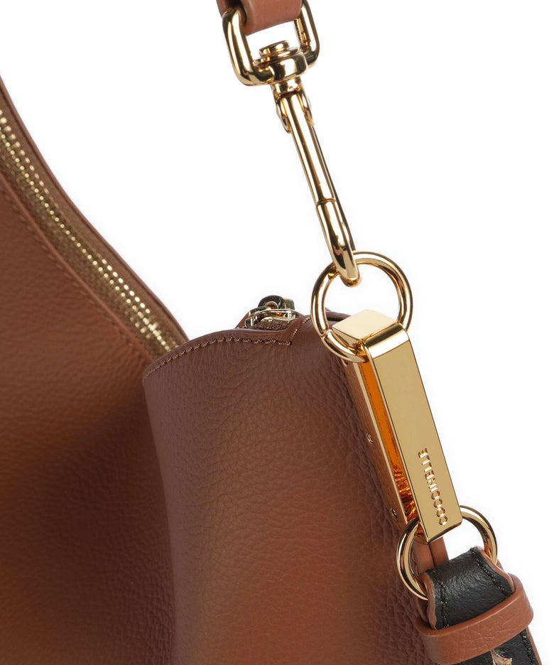 Coccinelle Sunup Hobo bag cognac/noir