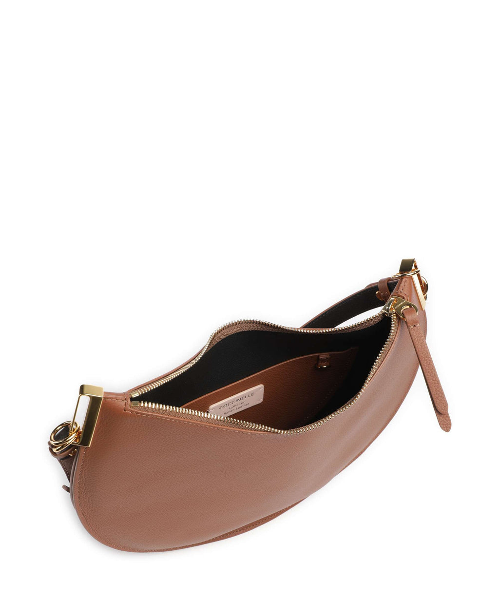 Coccinelle Sunup Hobo bag cognac/noir