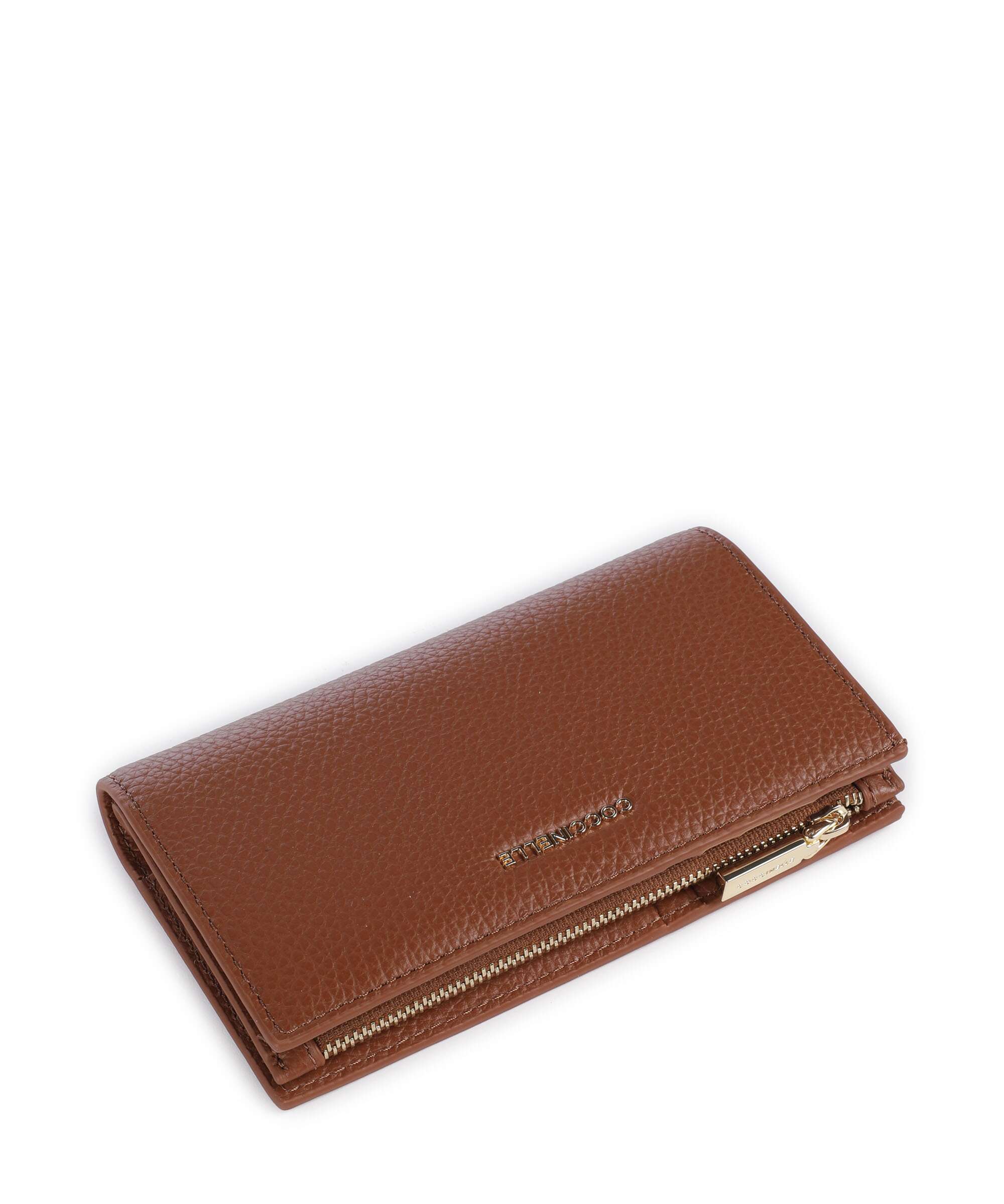 Coccinelle Metallic Soft RFID Wallet cognac