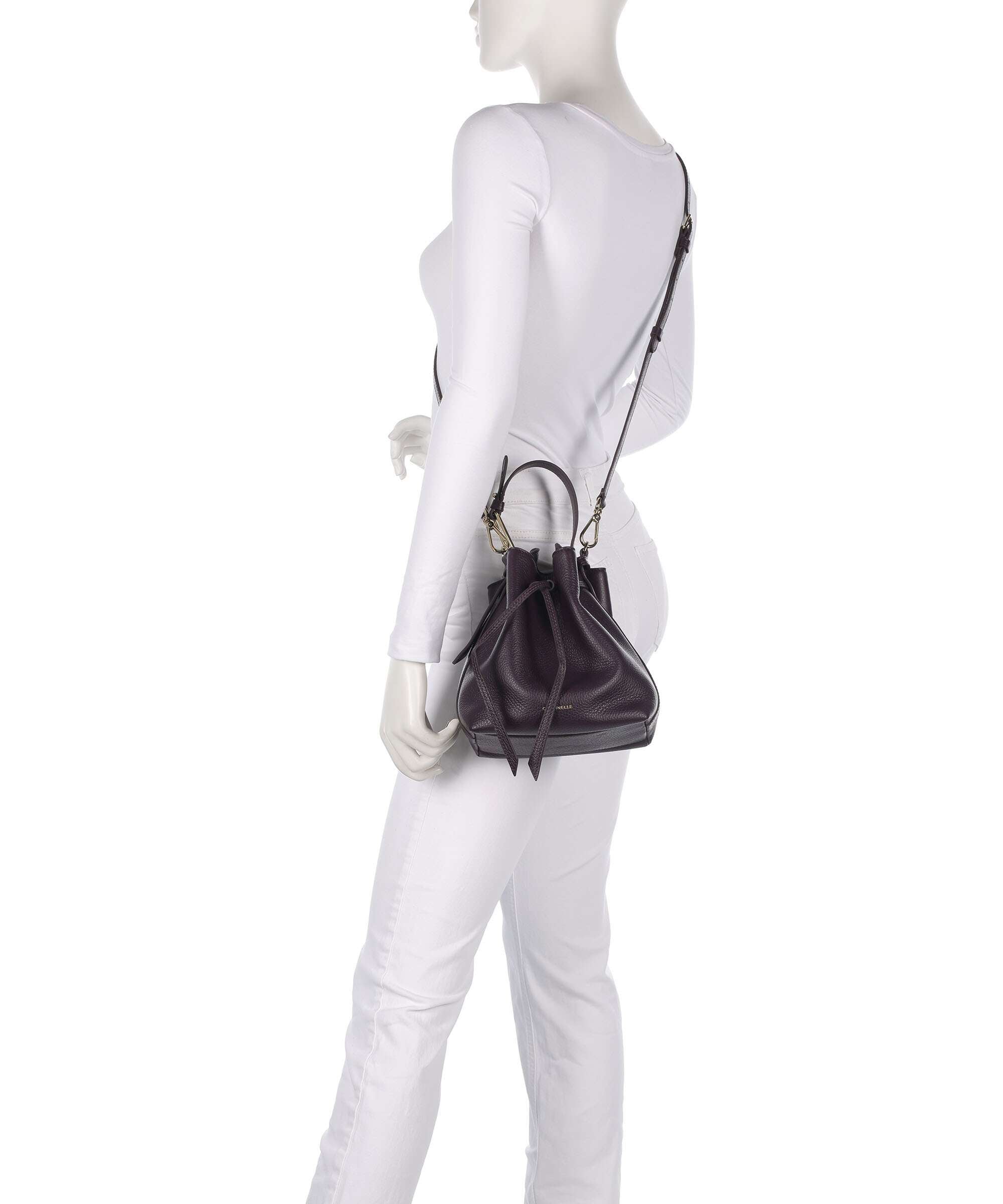 Coccinelle Malory Bucket bag prune