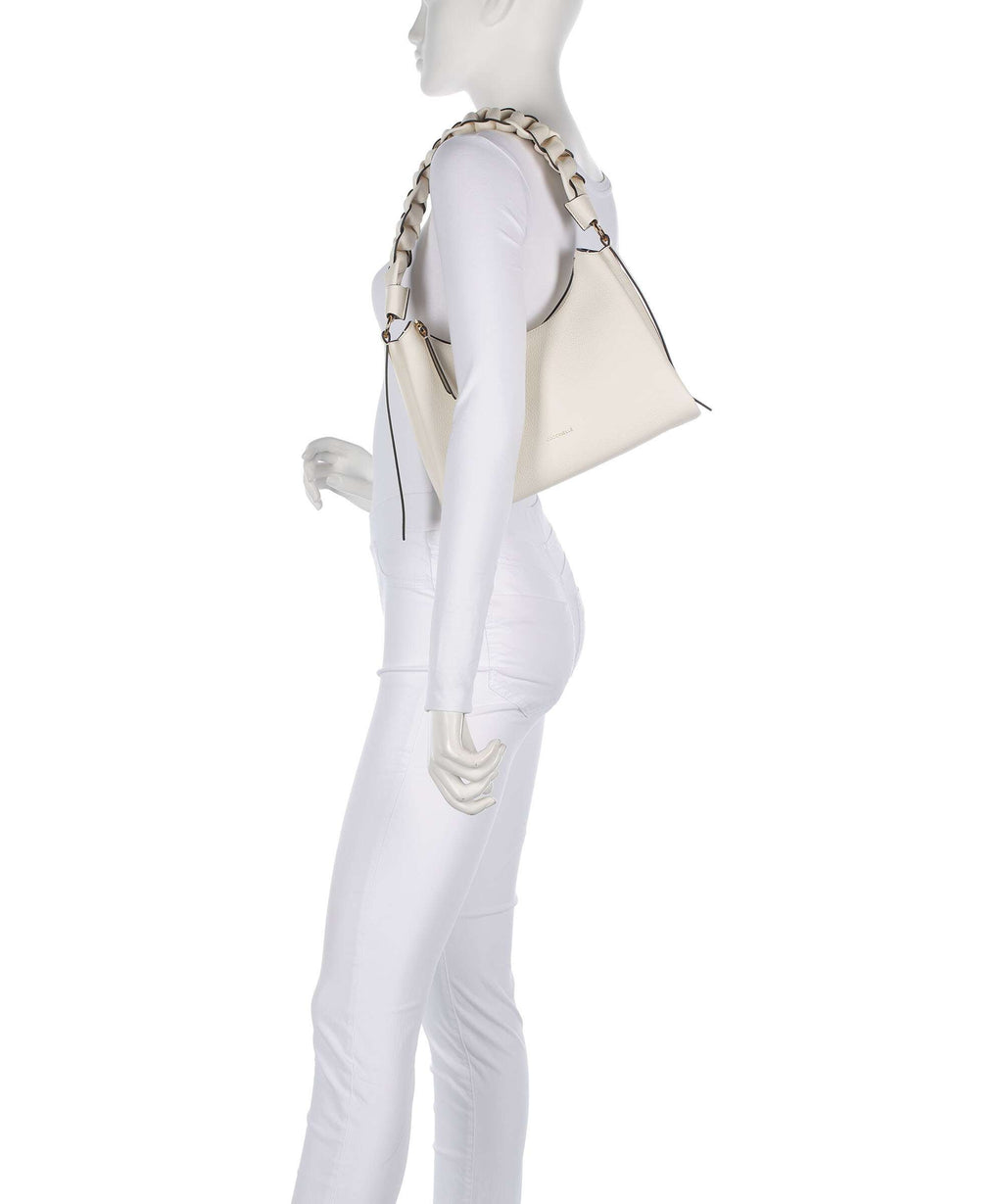 Coccinelle Boheme Grana Double Shoulder bag pearl/cognac