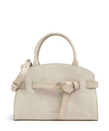 Coccinelle Sabine Suede Handbag sandshell