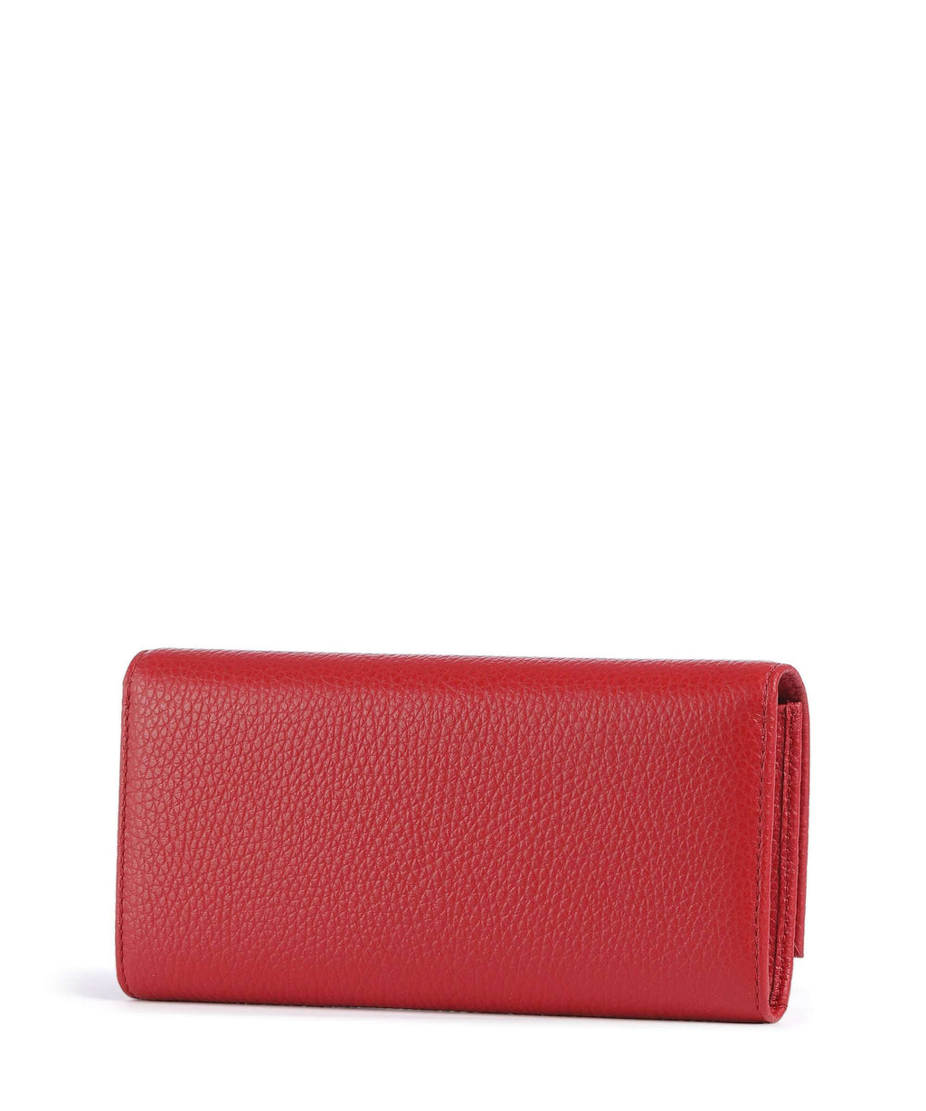 Coccinelle Metallic Soft RFID Wallet scarlet