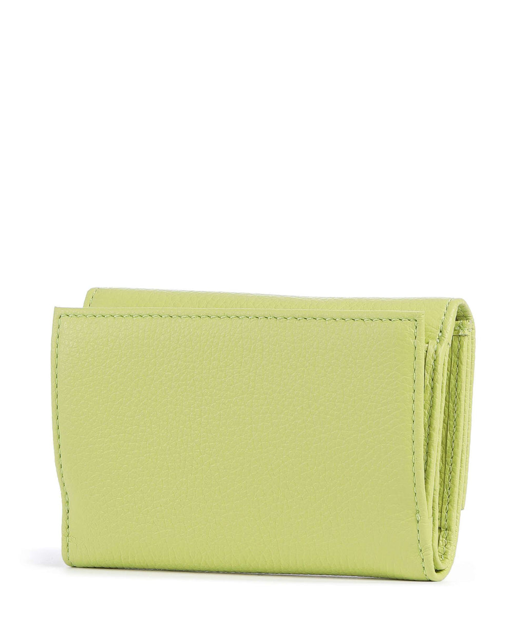 Coccinelle Metallic Soft RFID Wallet green glow