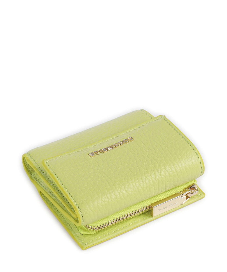 Coccinelle Metallic Soft RFID Wallet green glow