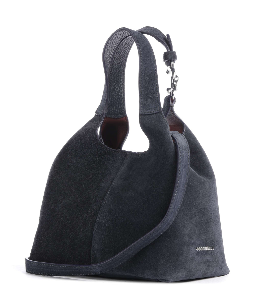 Coccinelle C-Easy Suede Handbag midnight blue
