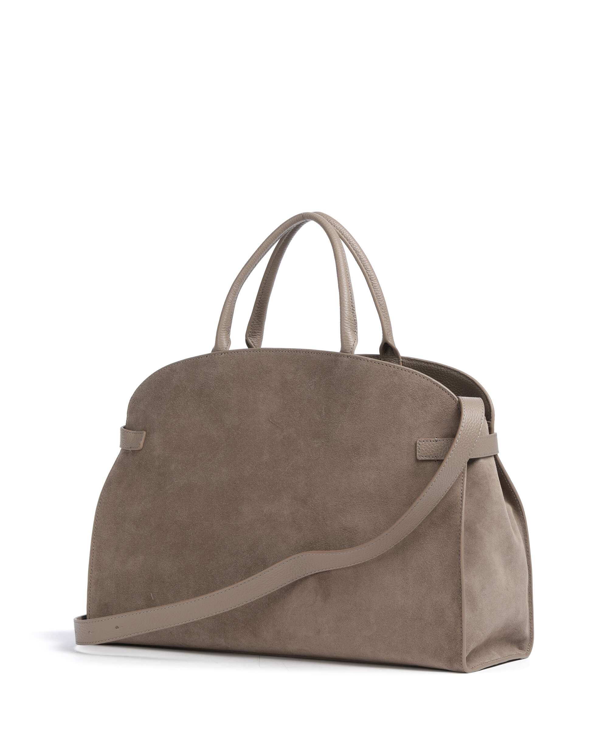 Coccinelle Sabine Suede Handbag warm taupe