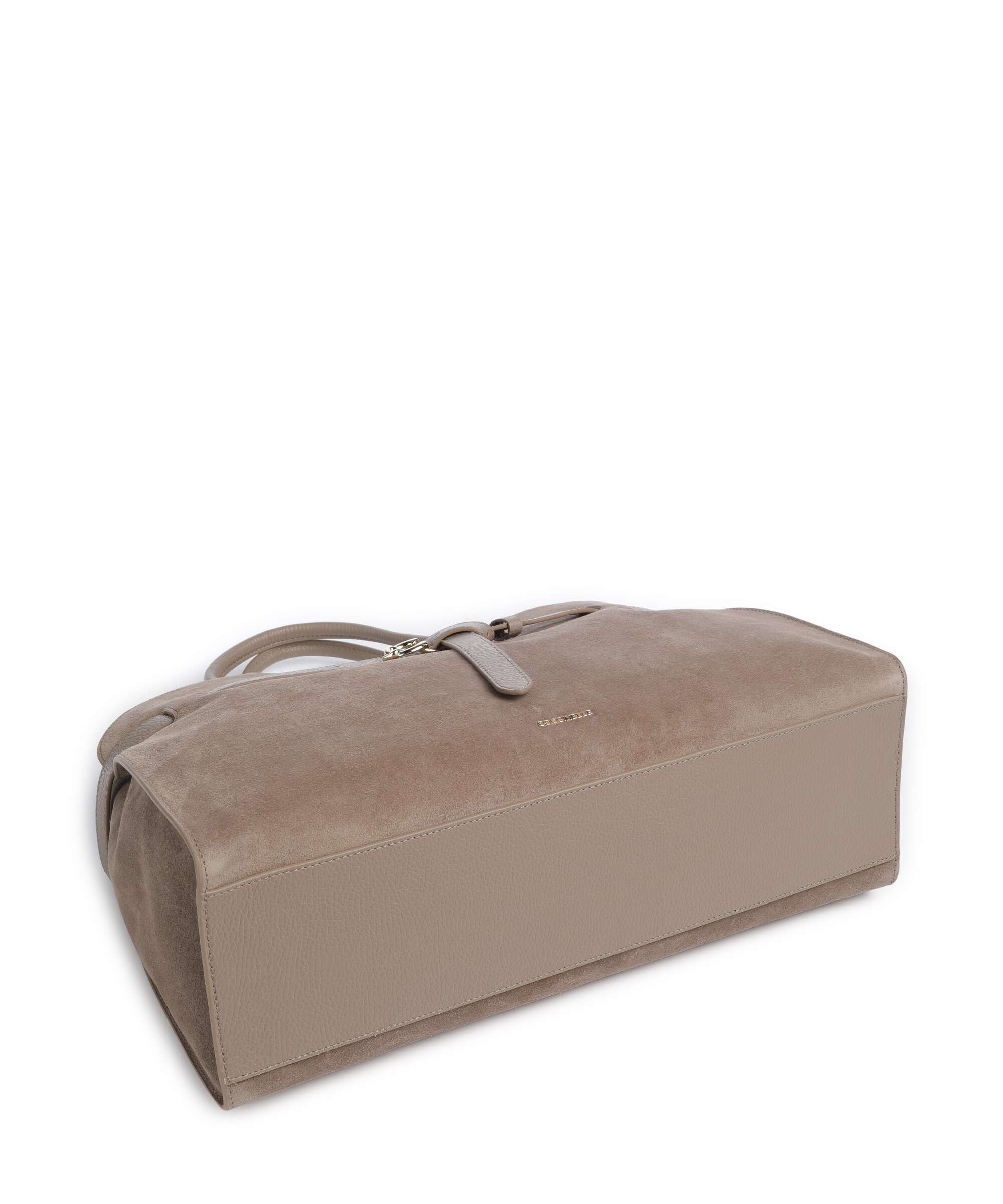 Coccinelle Sabine Suede Handbag warm taupe