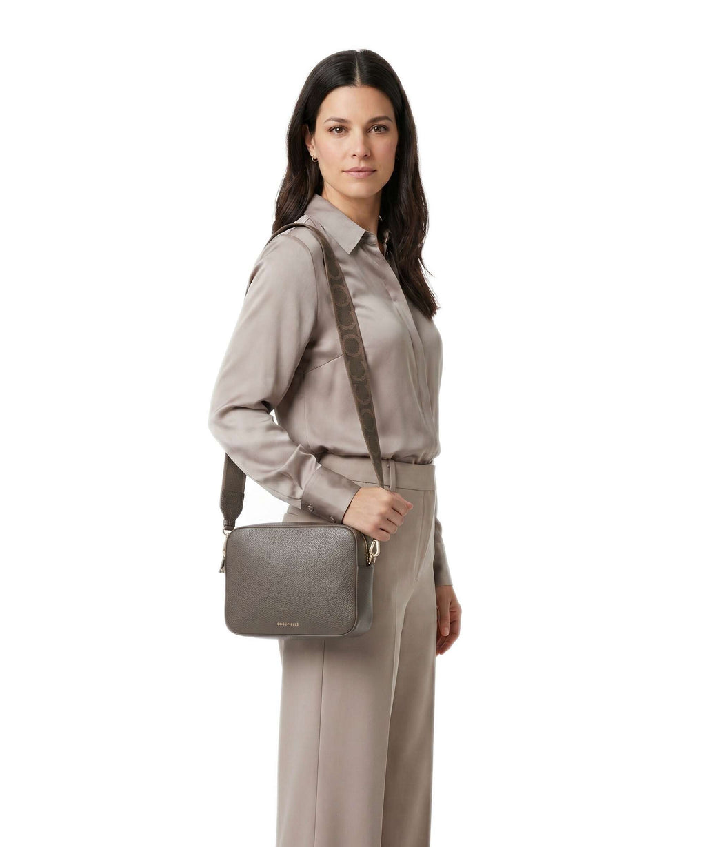 Coccinelle Tebe Crossbody bag fango