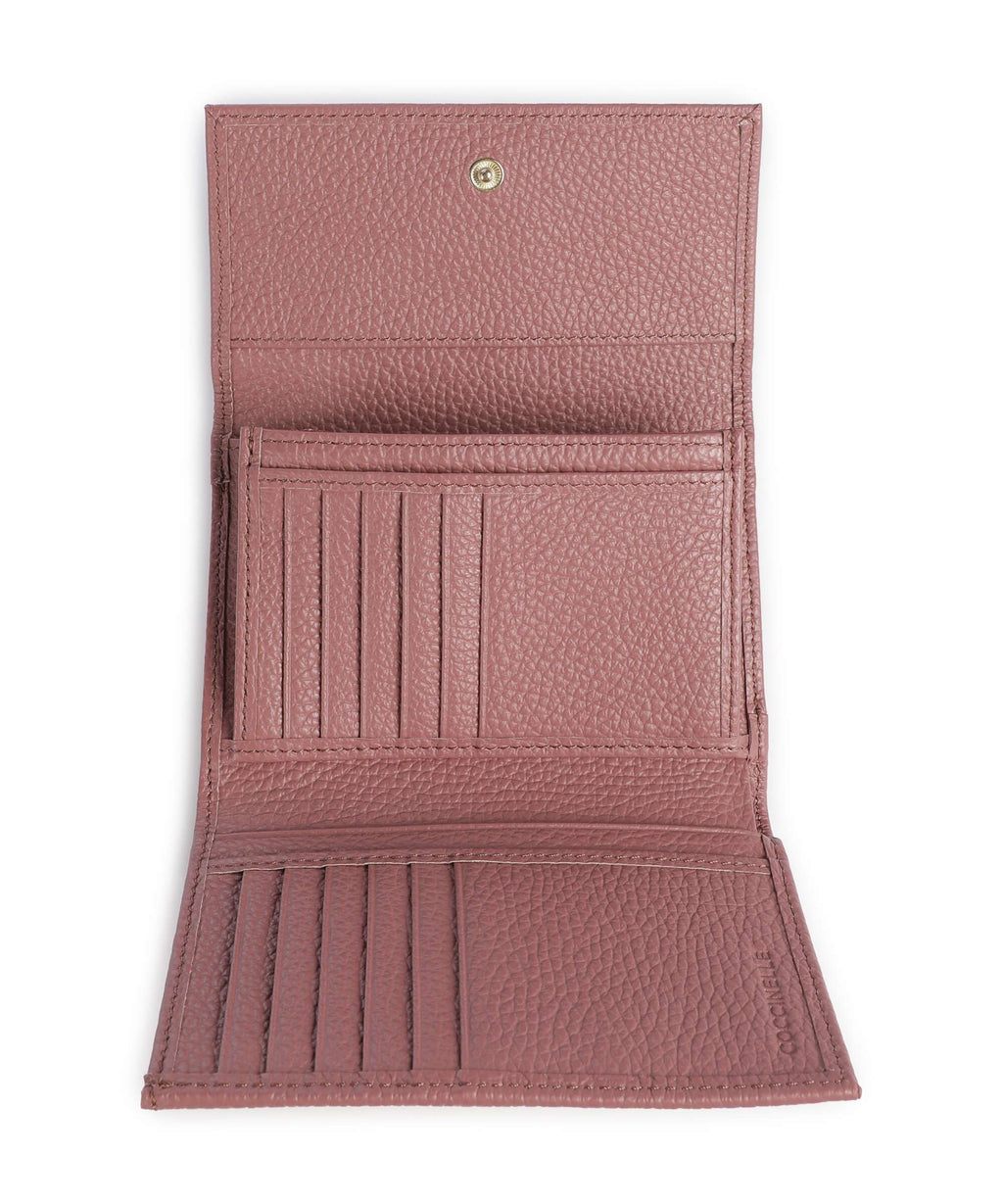 Coccinelle Metallic Soft Wallet winter rose