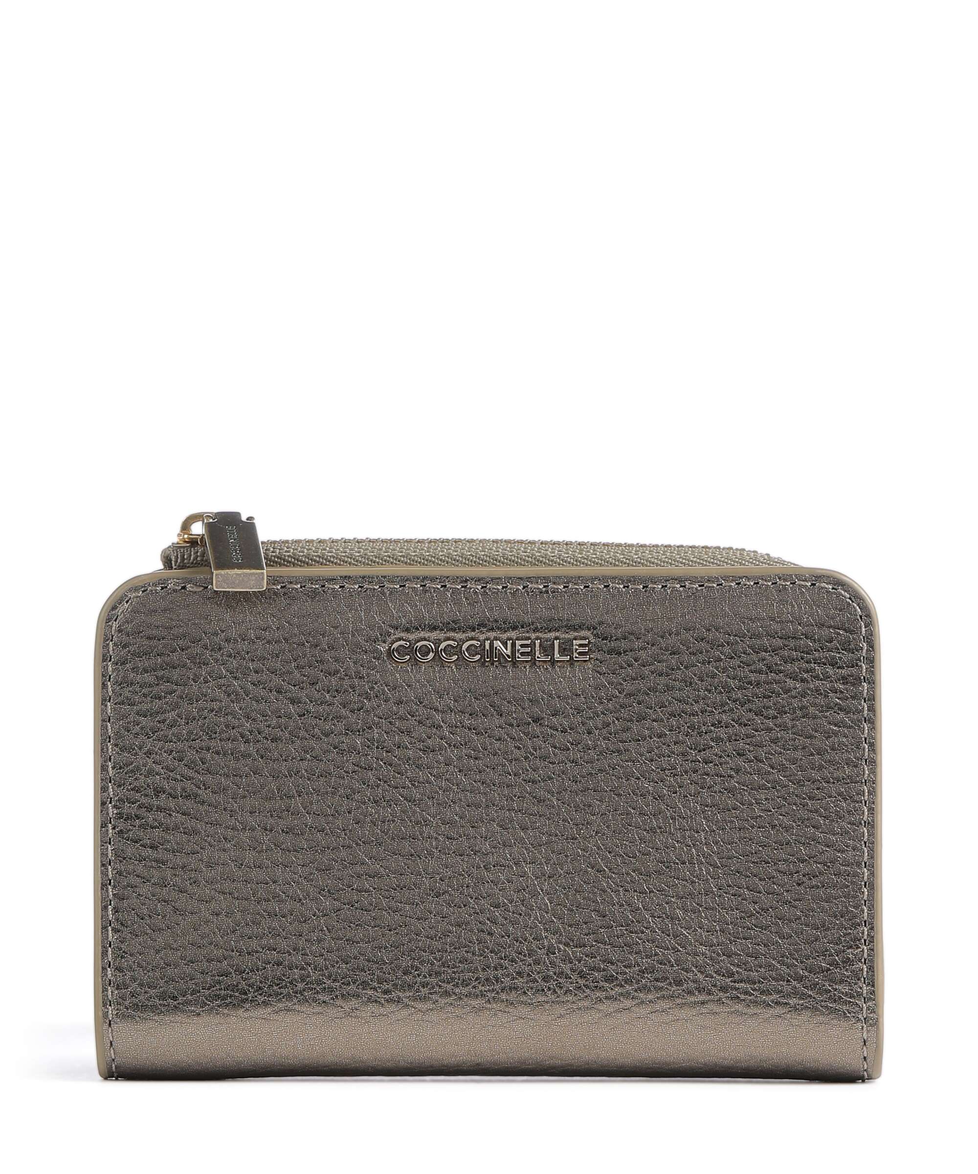 Coccinelle Metallic Soft Wallet antique brass