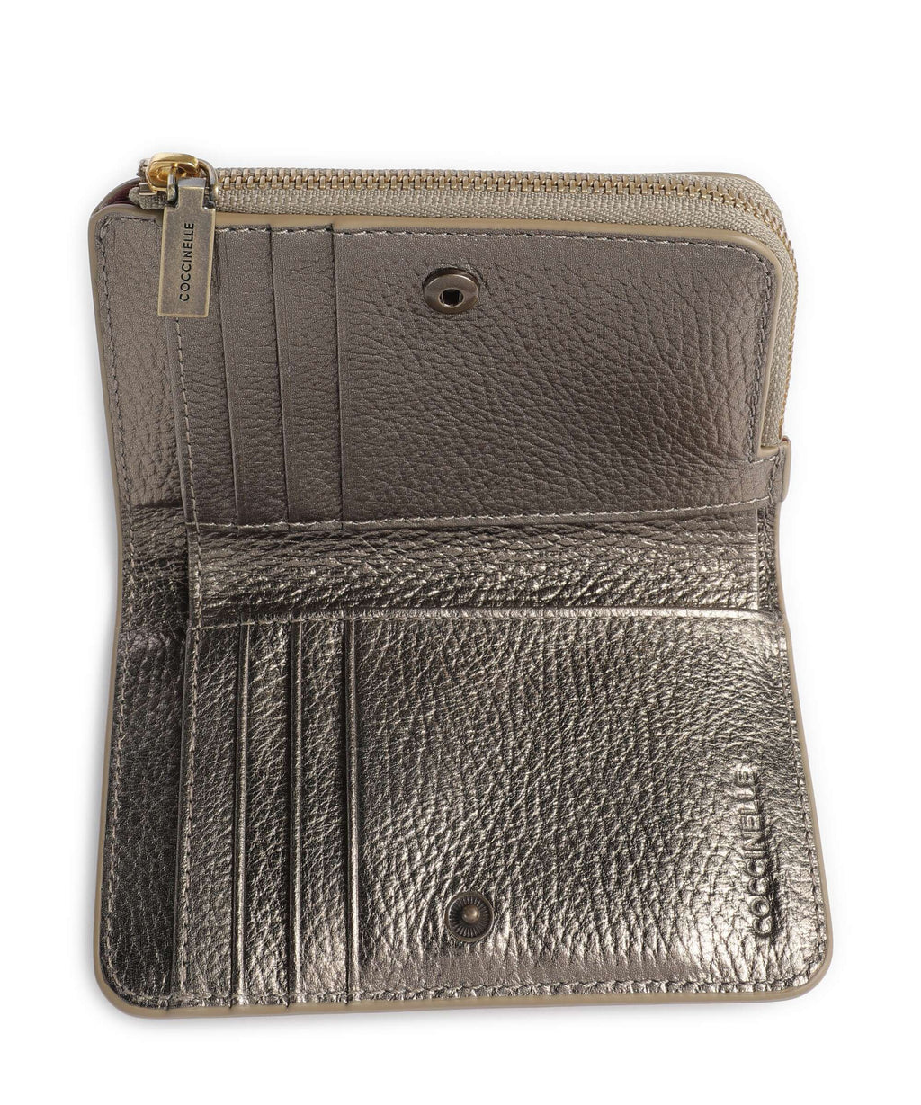 Coccinelle Metallic Soft Wallet antique brass