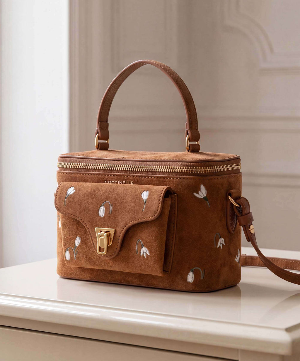 Coccinelle Beat Generation Crossbody bag cognac