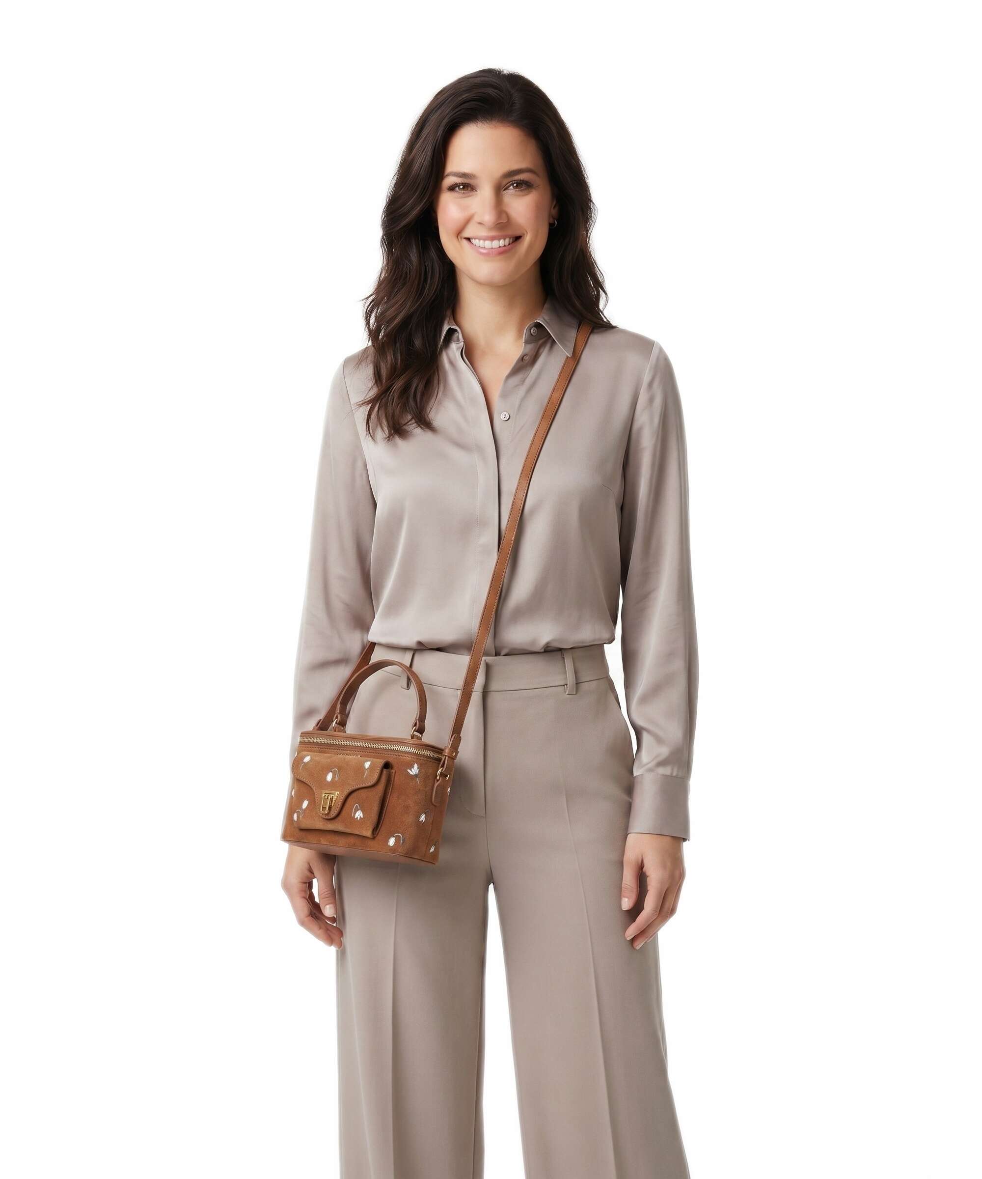 Coccinelle Beat Generation Crossbody bag cognac
