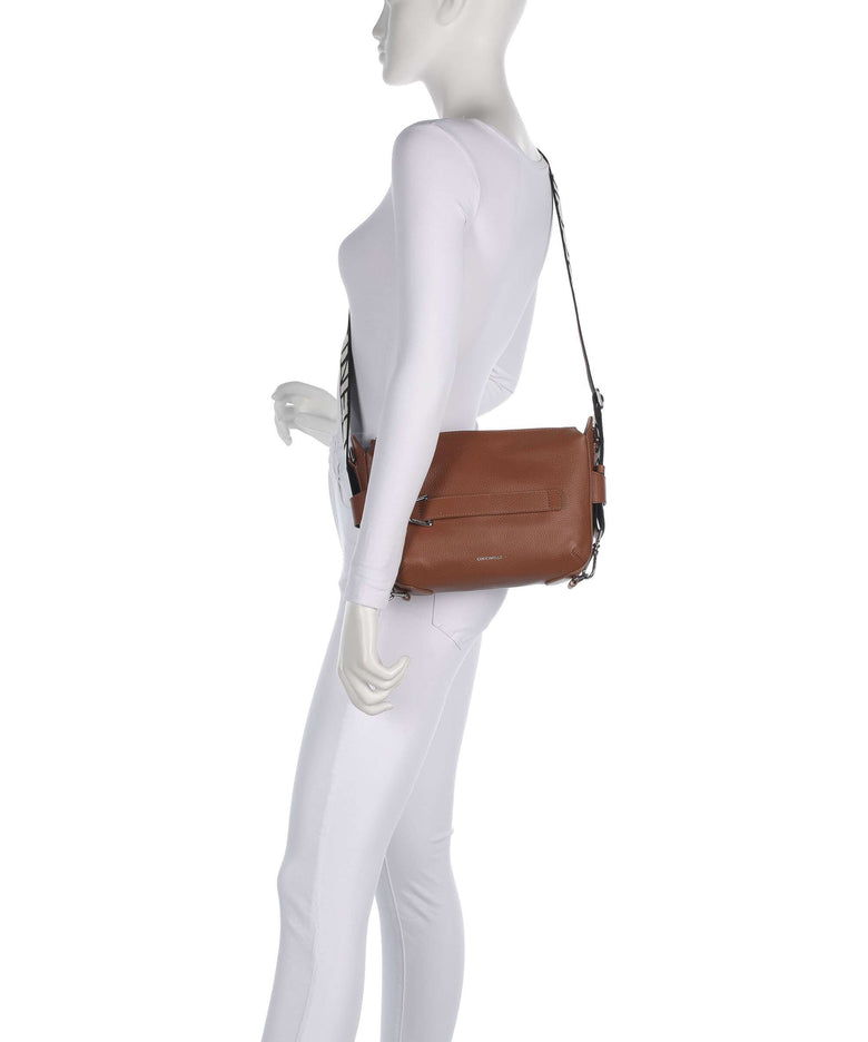 Coccinelle Gretel Ribbon Crossbody bag cognac