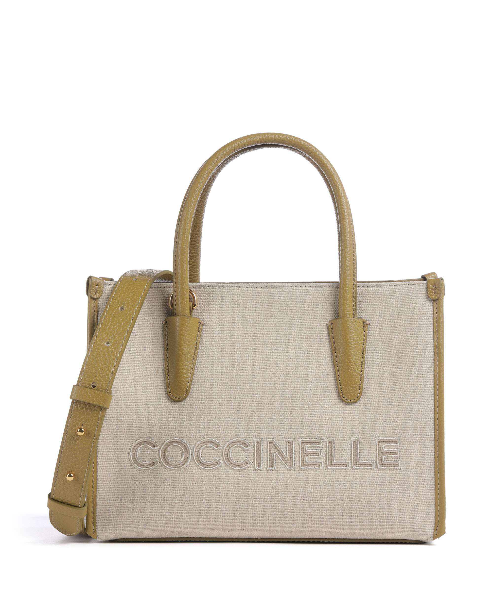 Coccinelle Myrtha Canvas Handbag natural/seagrass