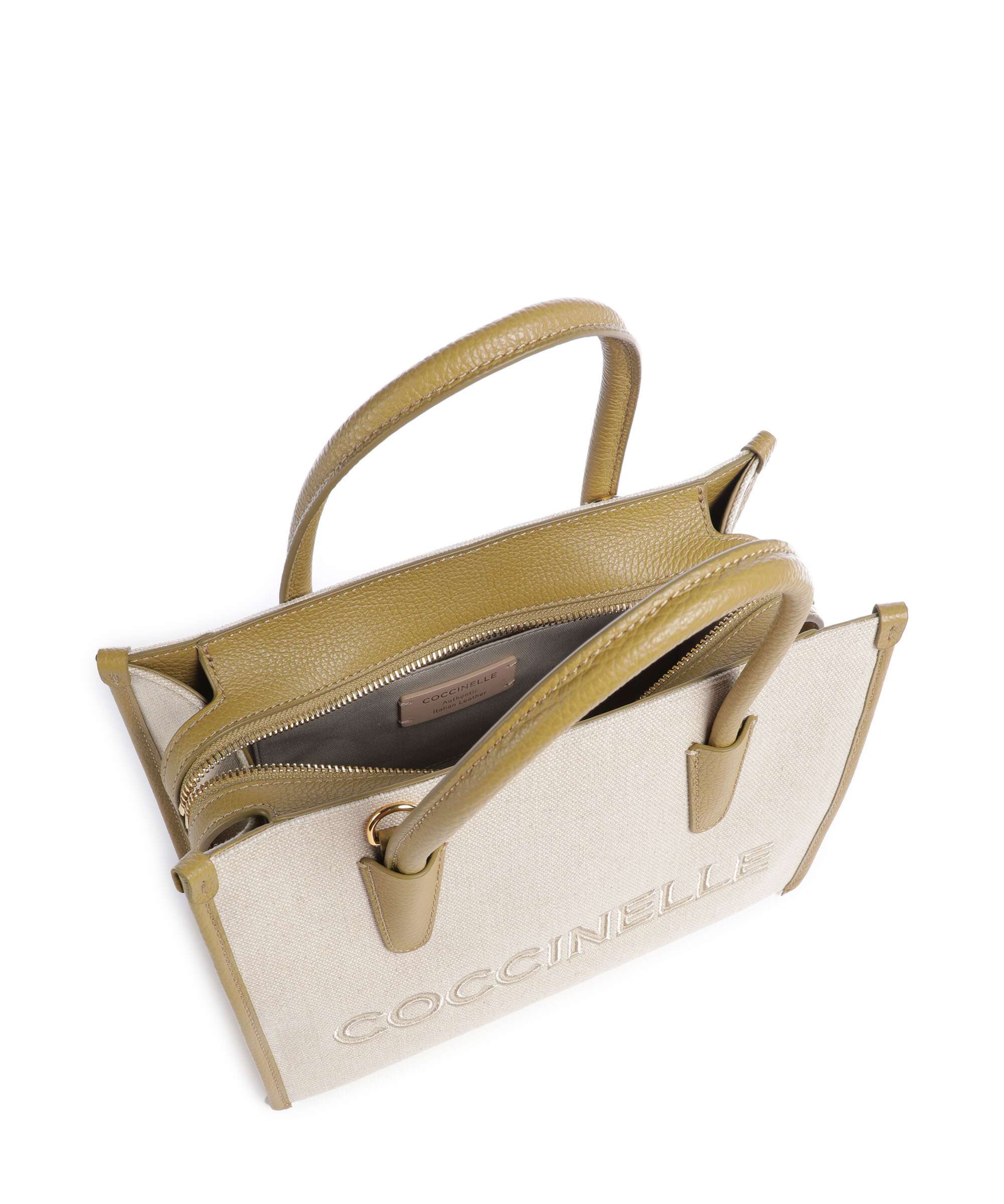 Coccinelle Myrtha Canvas Handbag natural/seagrass