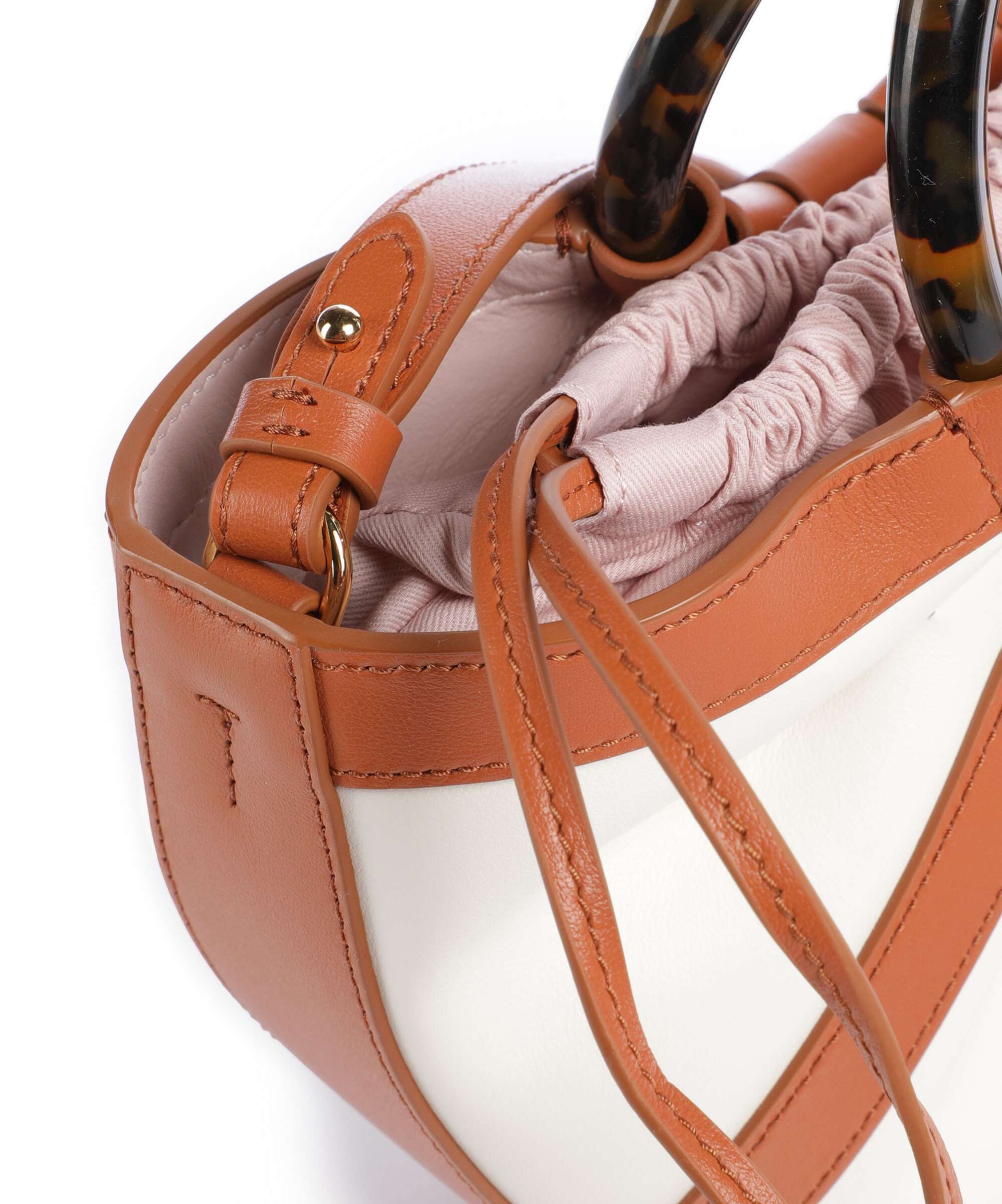 Coccinelle Shell Handbag crab/pearl