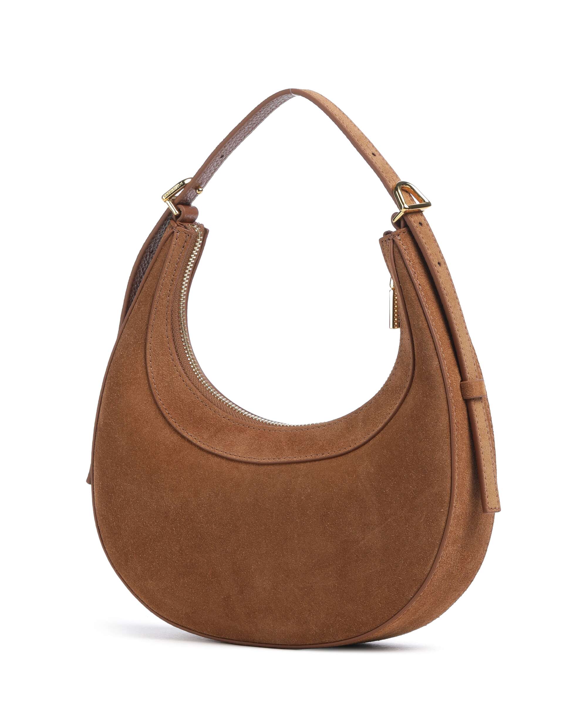 Coccinelle Whisper Suede Shoulder bag cognac