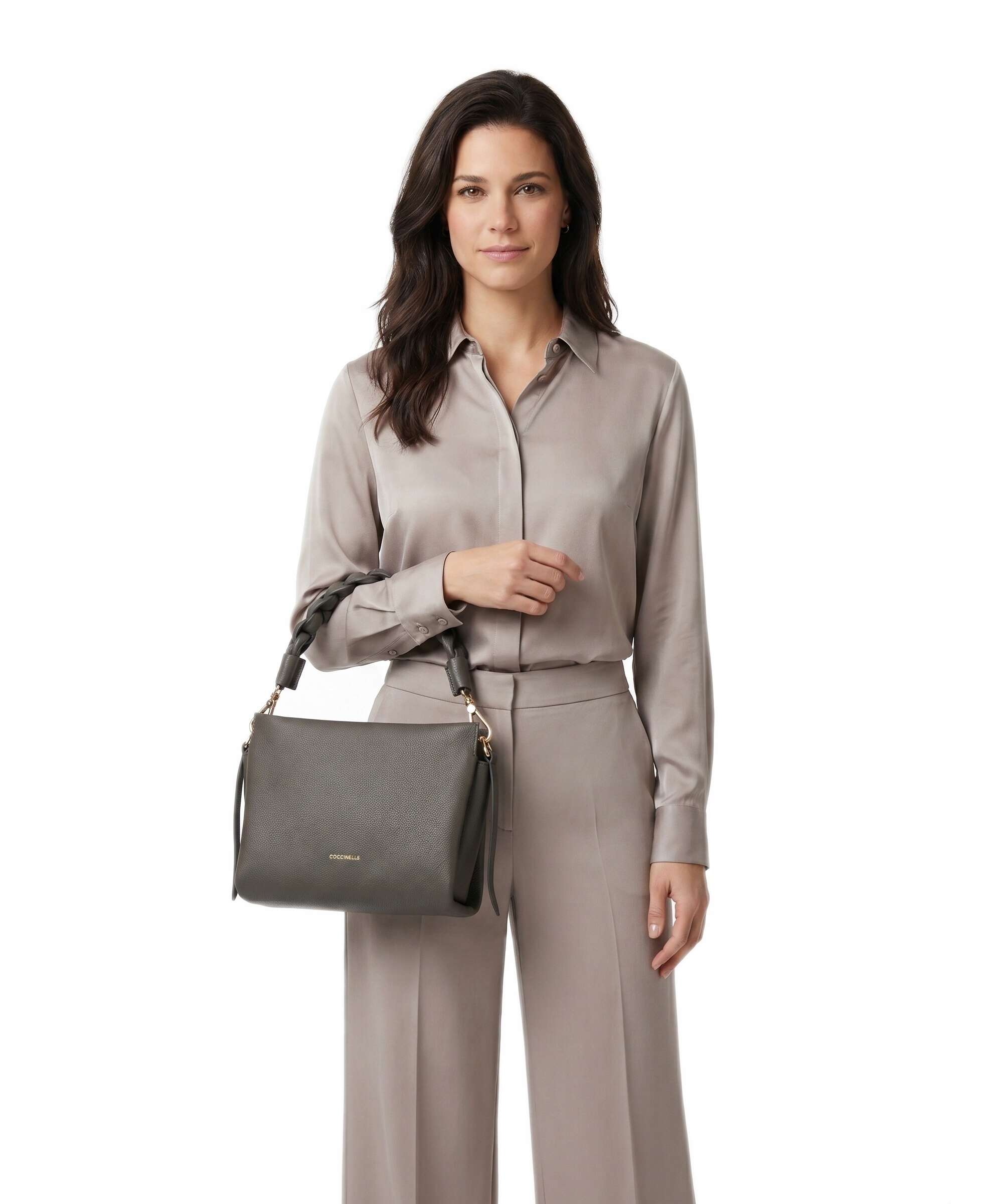 Coccinelle Boheme Grana Double Handbag fango/honey