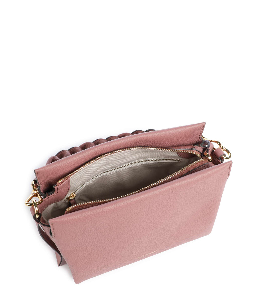 Coccinelle Boheme Grana Double Handbag winter rose/berry