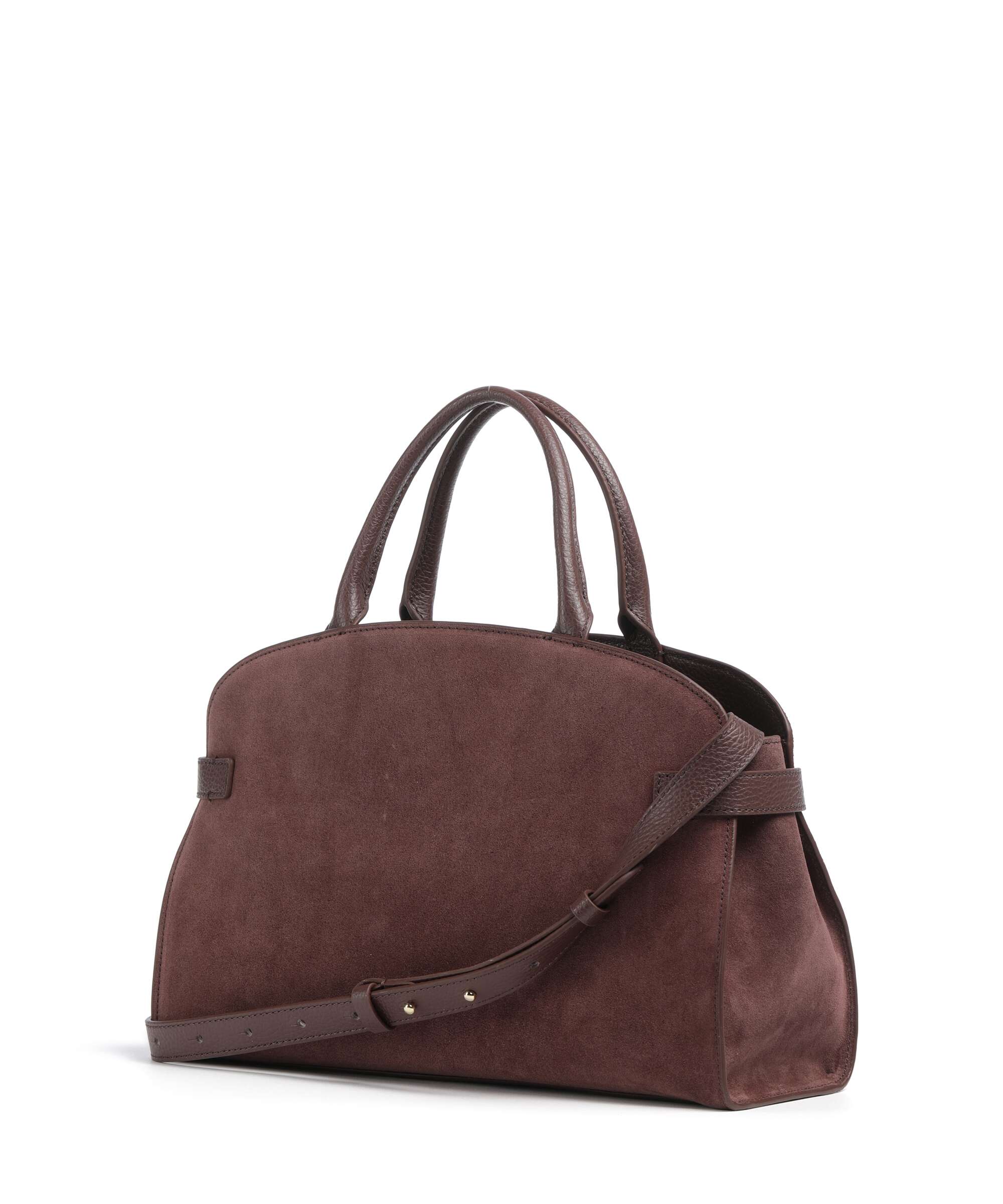 Coccinelle Sabine Suede Handbag berry