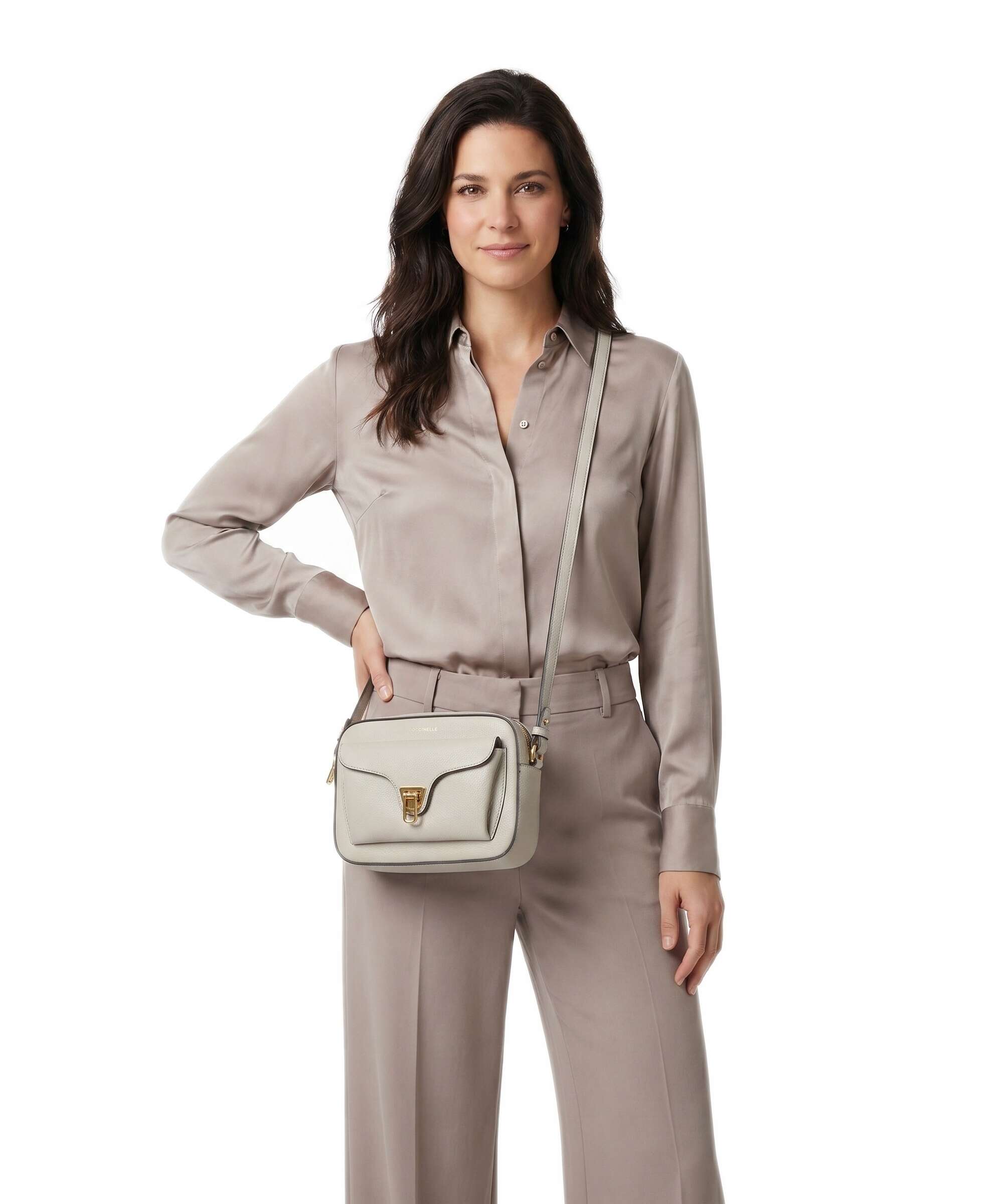 Coccinelle Beat Soft Crossbody bag eucalipto