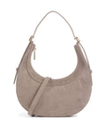 Coccinelle Whisper Suede Shoulder bag warm taupe