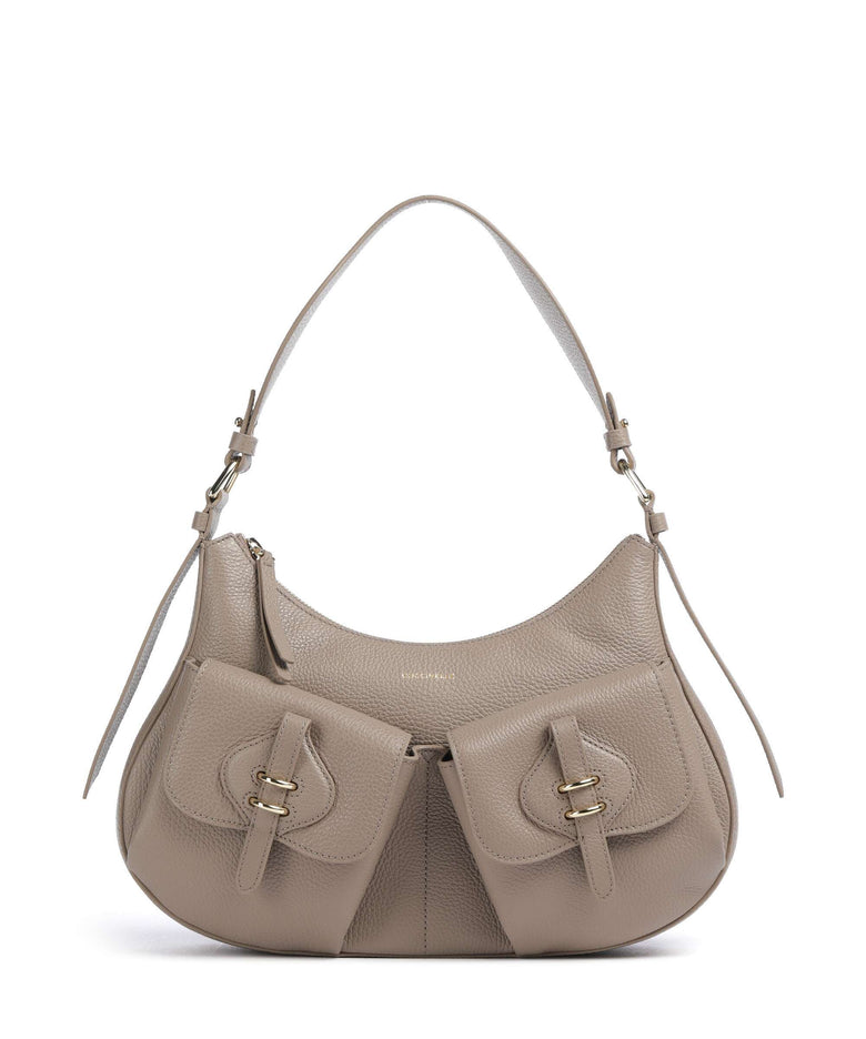 Coccinelle Mavery Pocket Hobo bag warm taupe