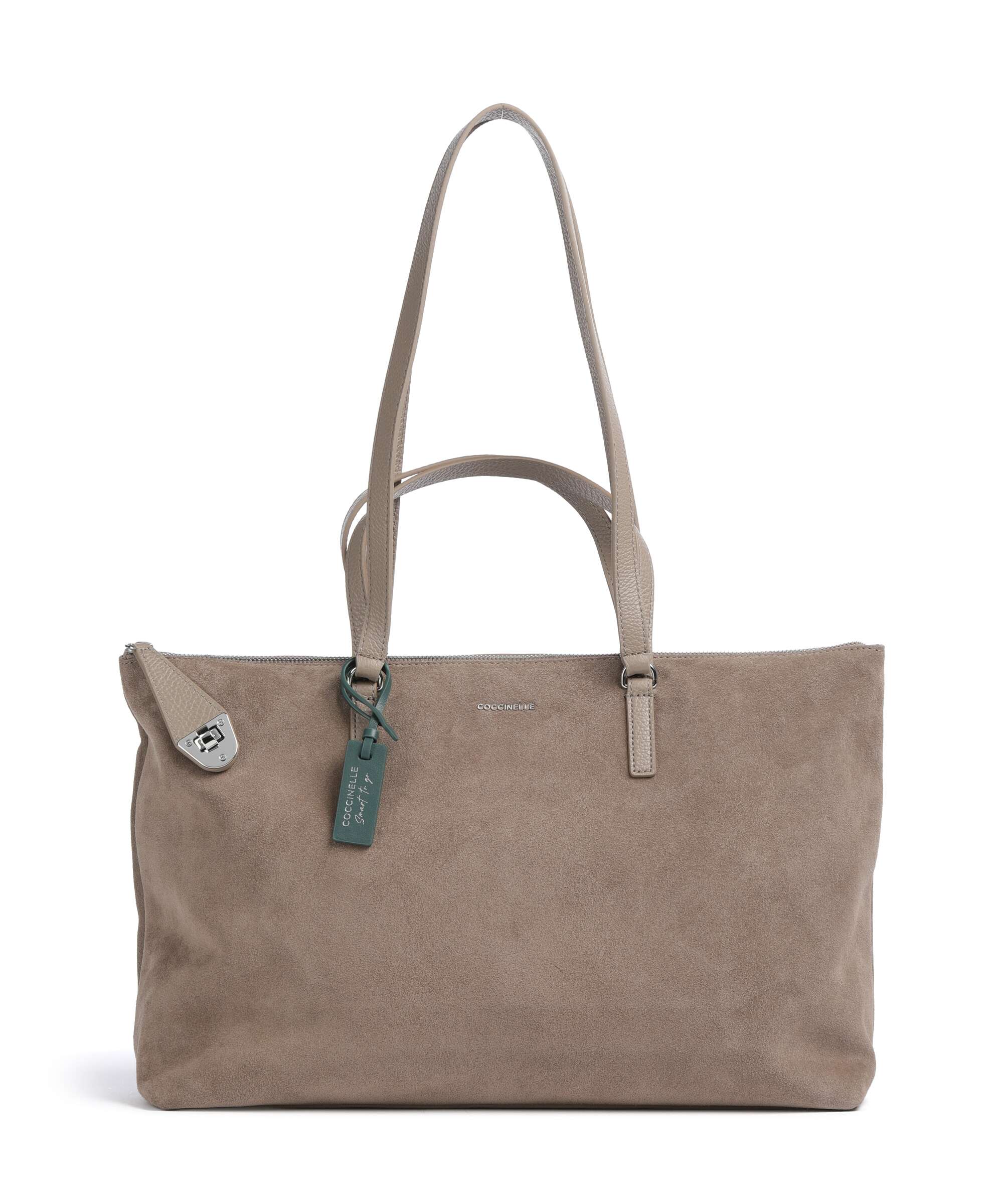 Coccinelle Beat Generation Suede Tote bag warm taupe