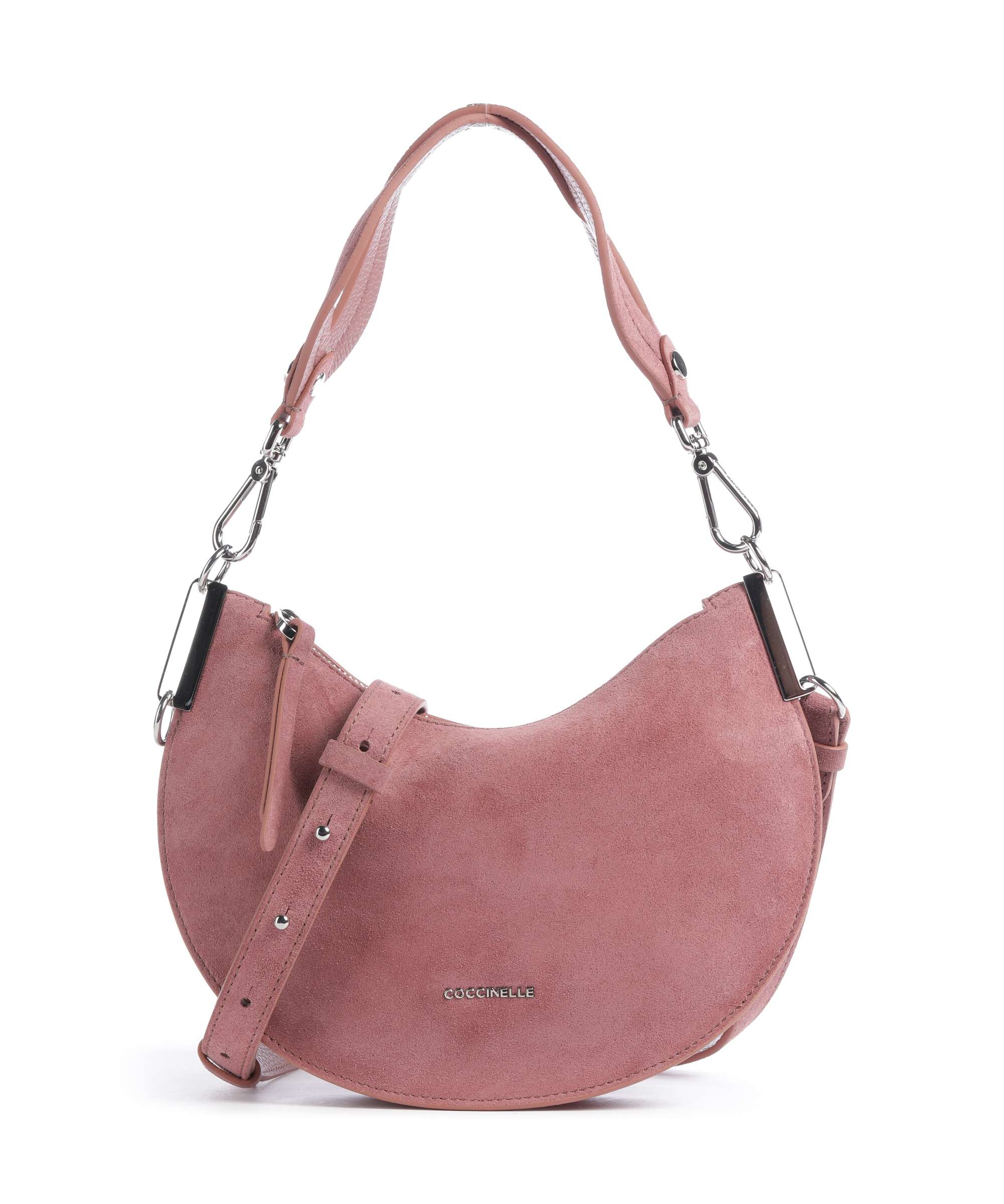 Coccinelle Sunup Suede Shoulder bag winter rose