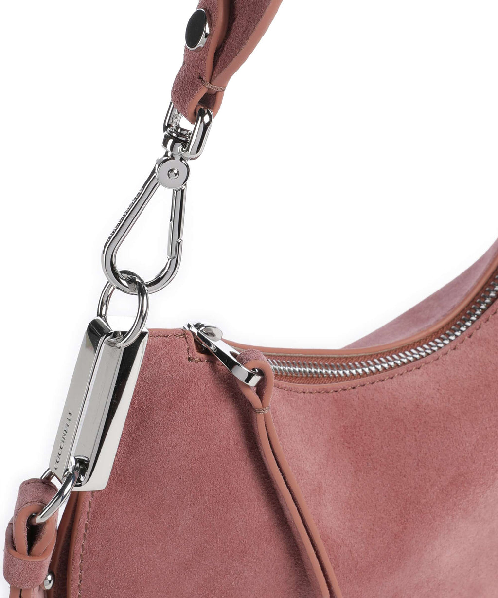 Coccinelle Sunup Suede Shoulder bag winter rose
