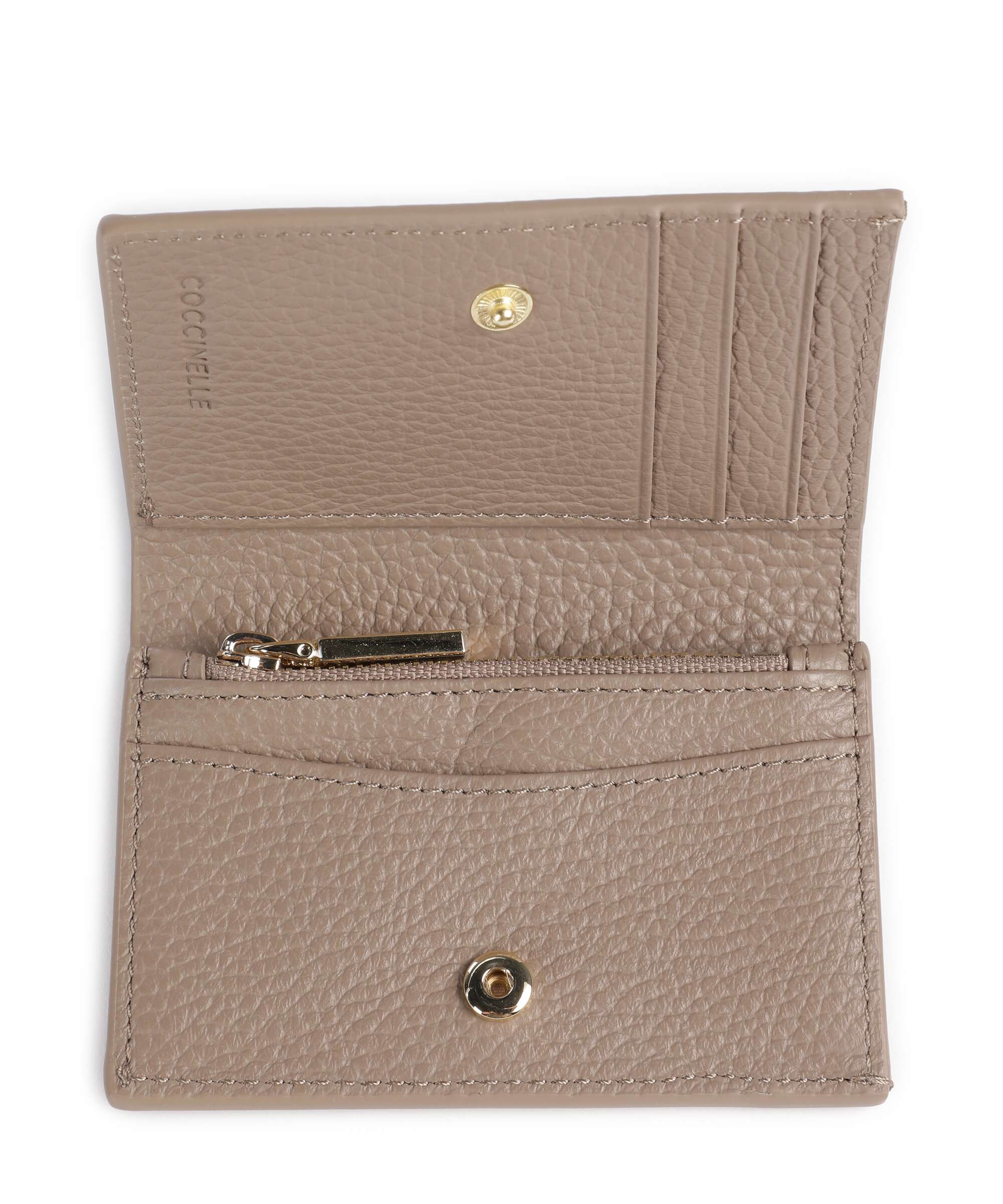 Coccinelle Metallic Soft Wallet warm taupe