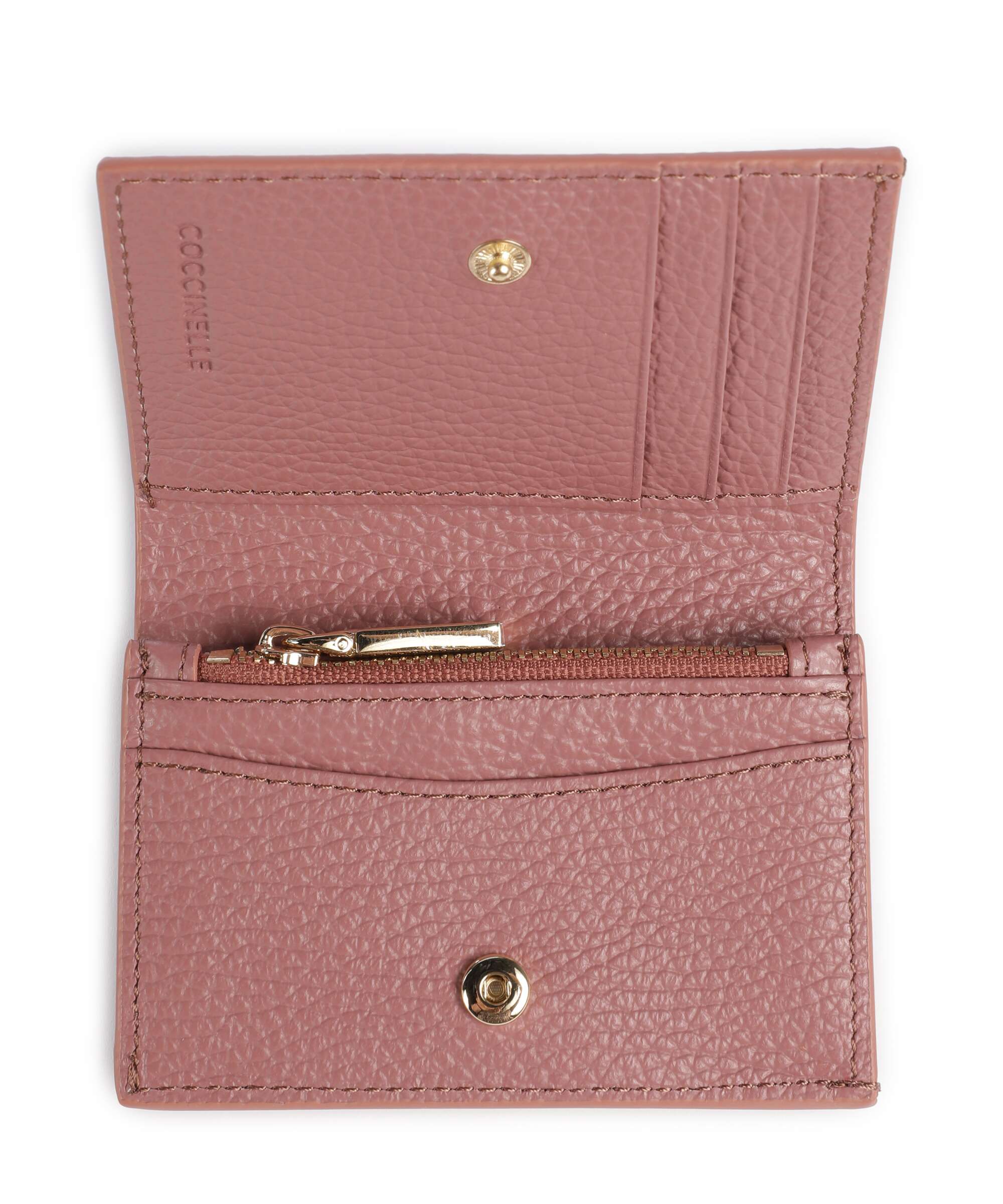Coccinelle Metallic Soft Wallet winter rose
