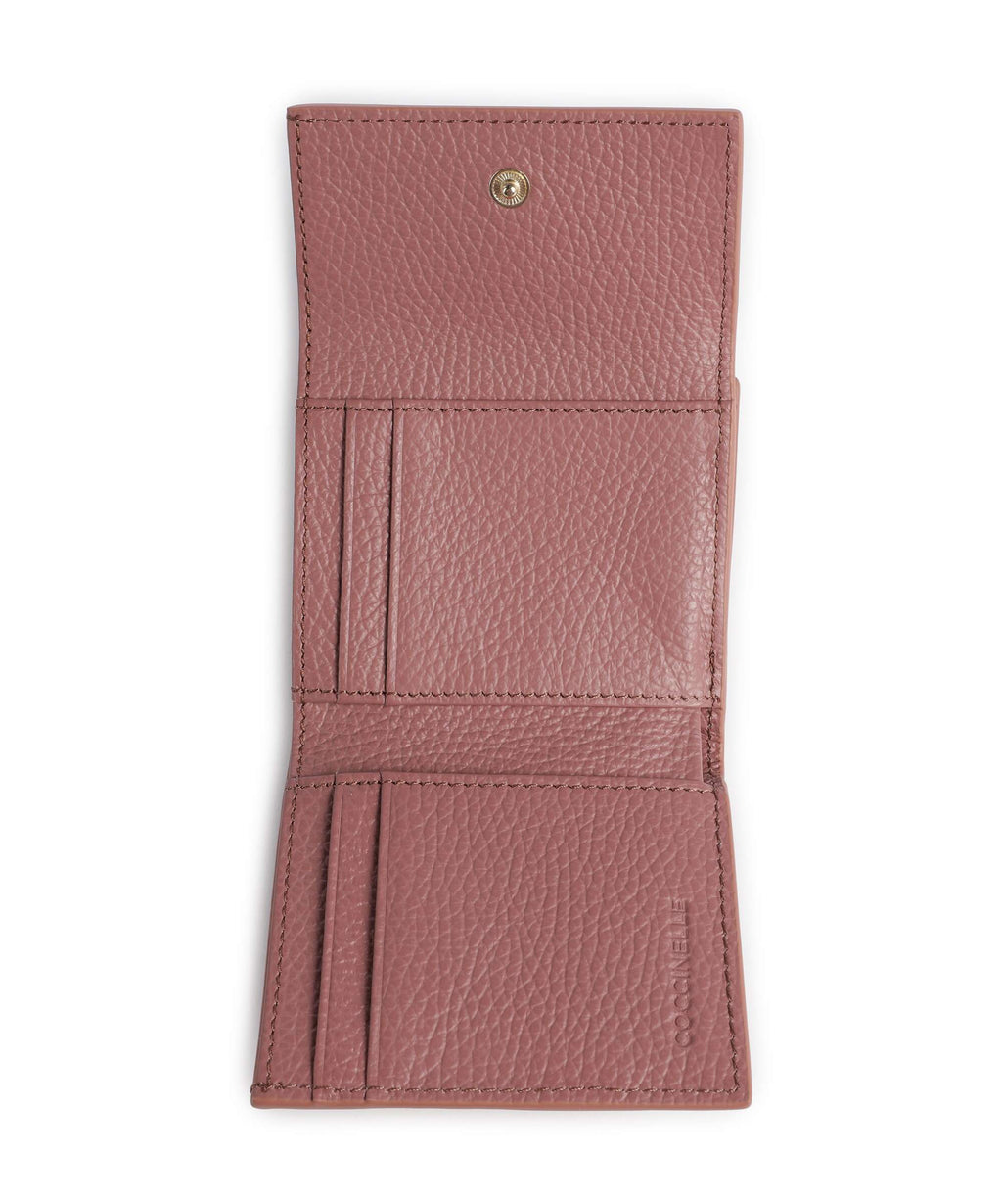 Coccinelle Metallic Soft Wallet winter rose