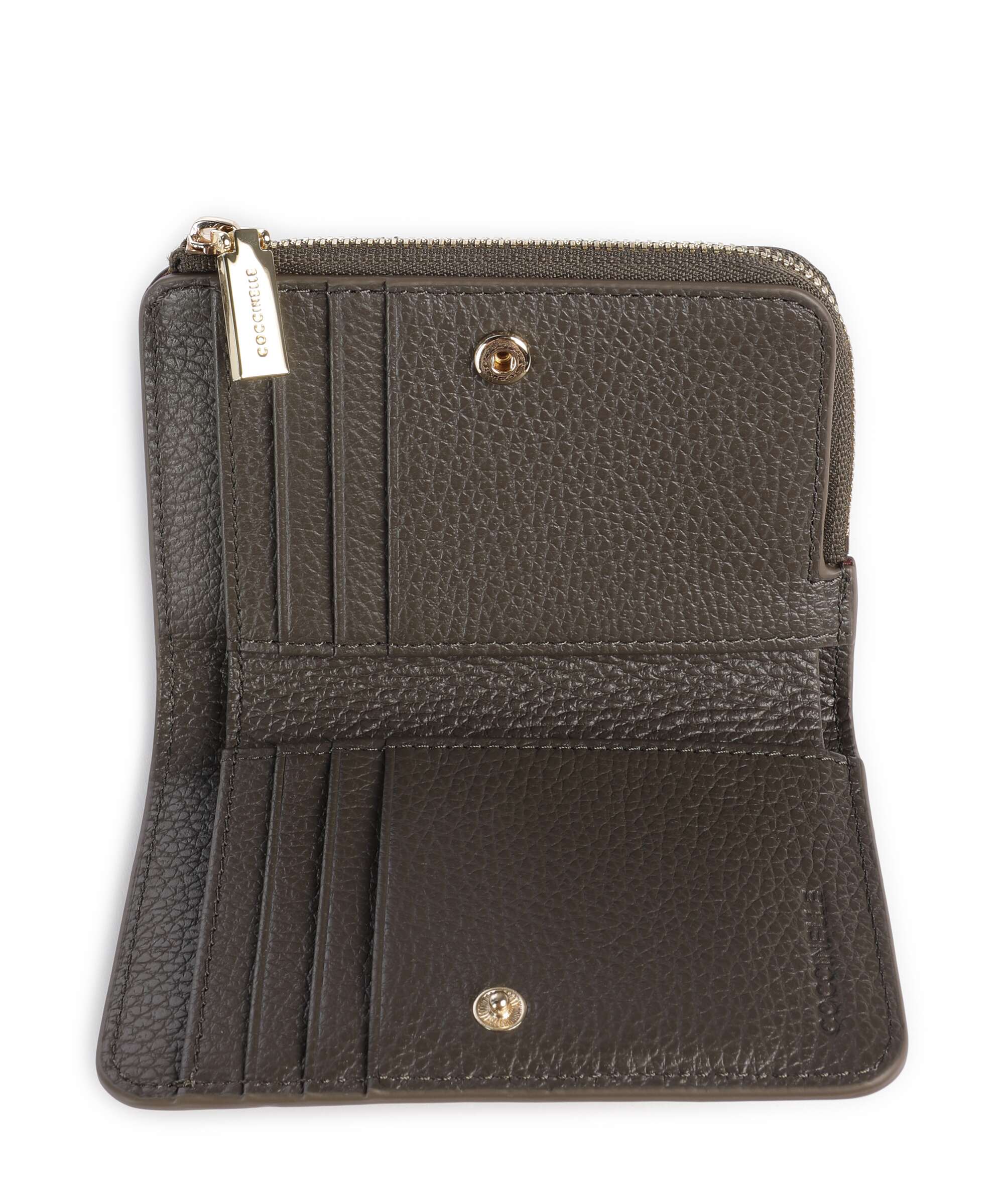 Coccinelle Metallic Soft Wallet fango
