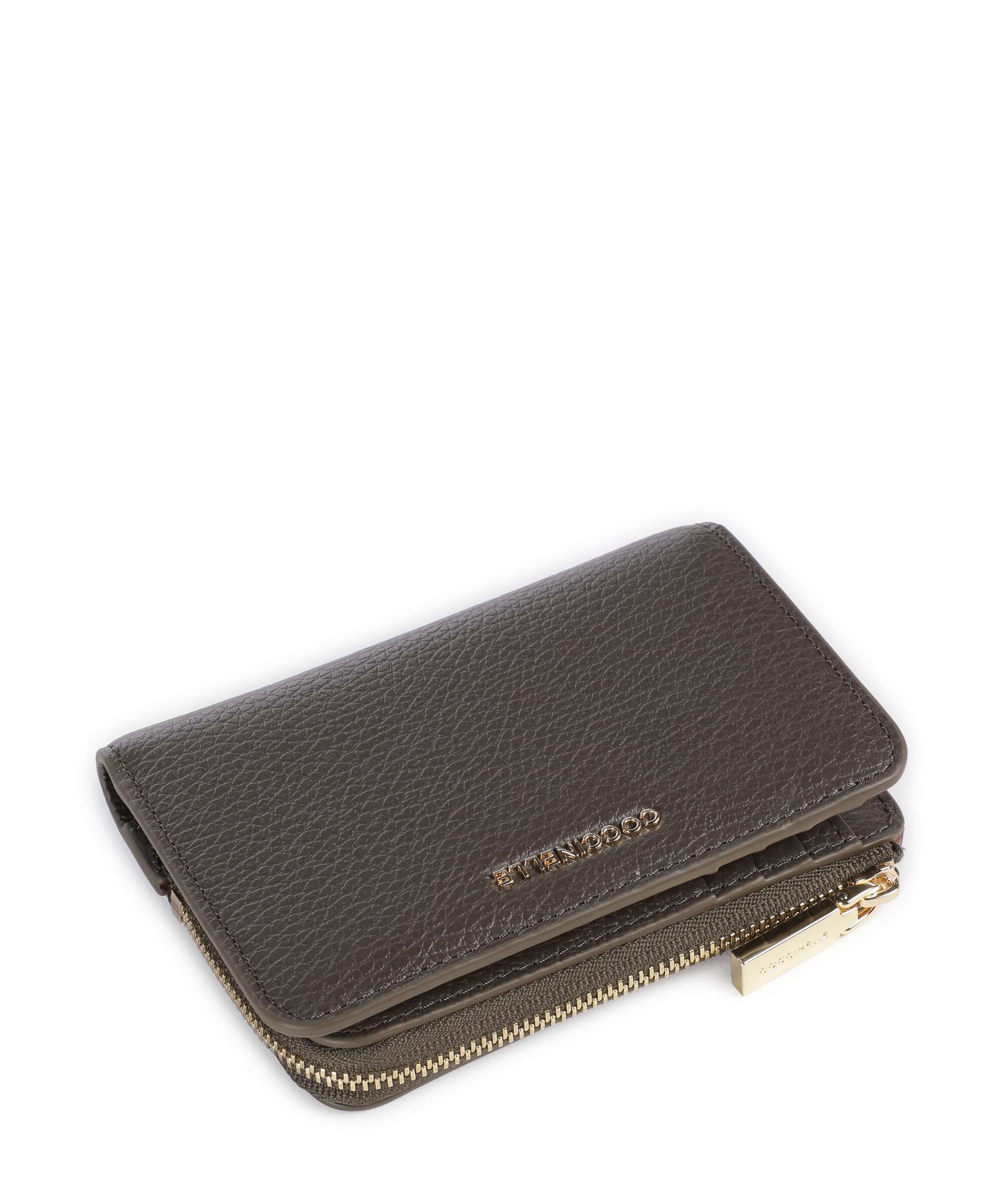 Coccinelle Metallic Soft Wallet fango